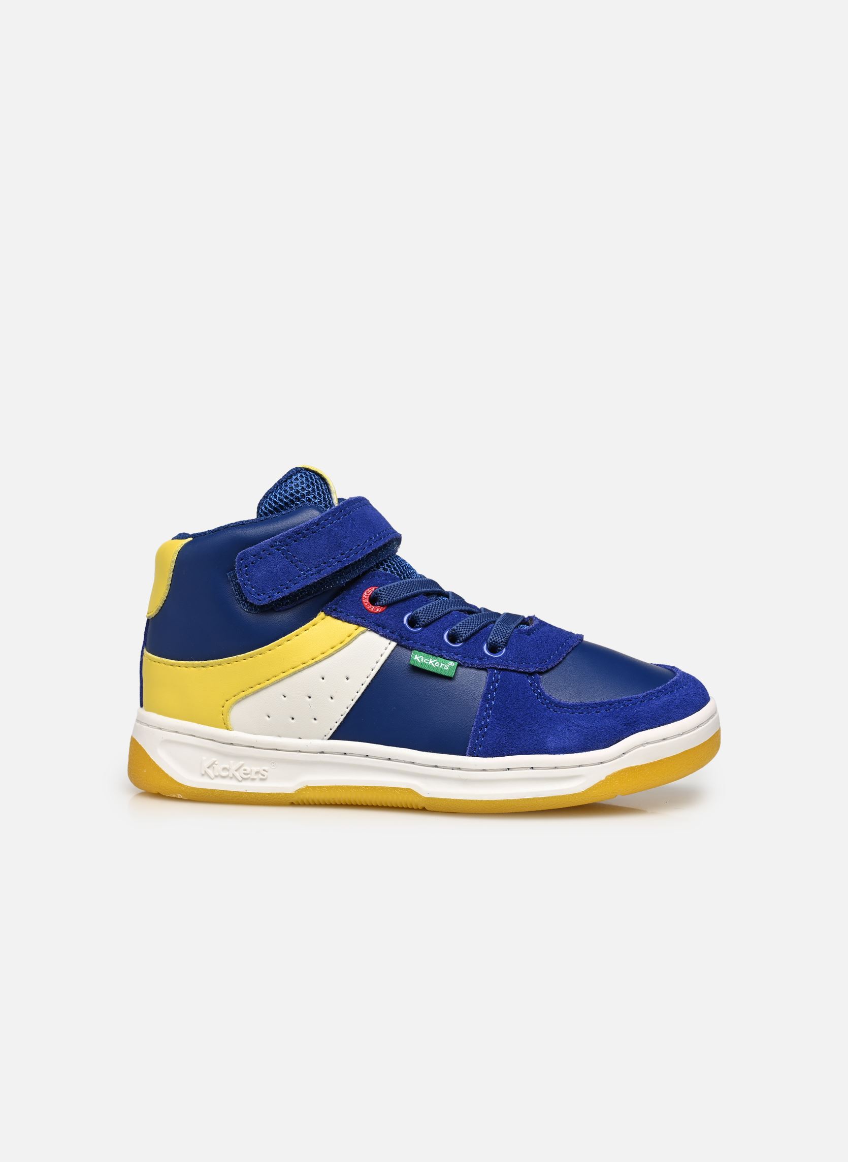 Baskets hautes KICKALIEN garçon bleu Kickers Baskets hautes KICKALIEN garçon bleu BLEU BLANC JAUNE