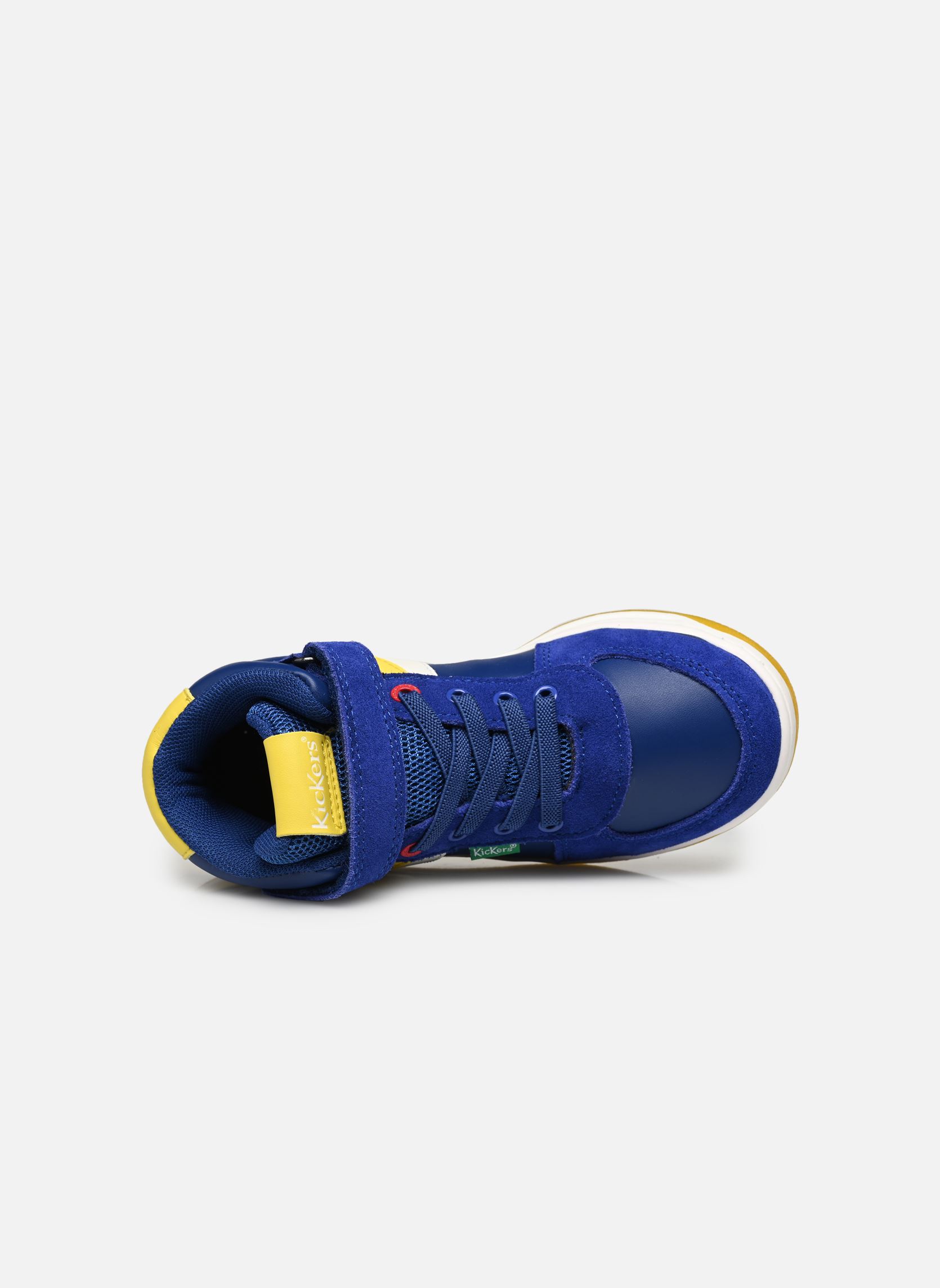 Baskets hautes KICKALIEN garçon bleu Kickers Baskets hautes KICKALIEN garçon bleu BLEU BLANC JAUNE