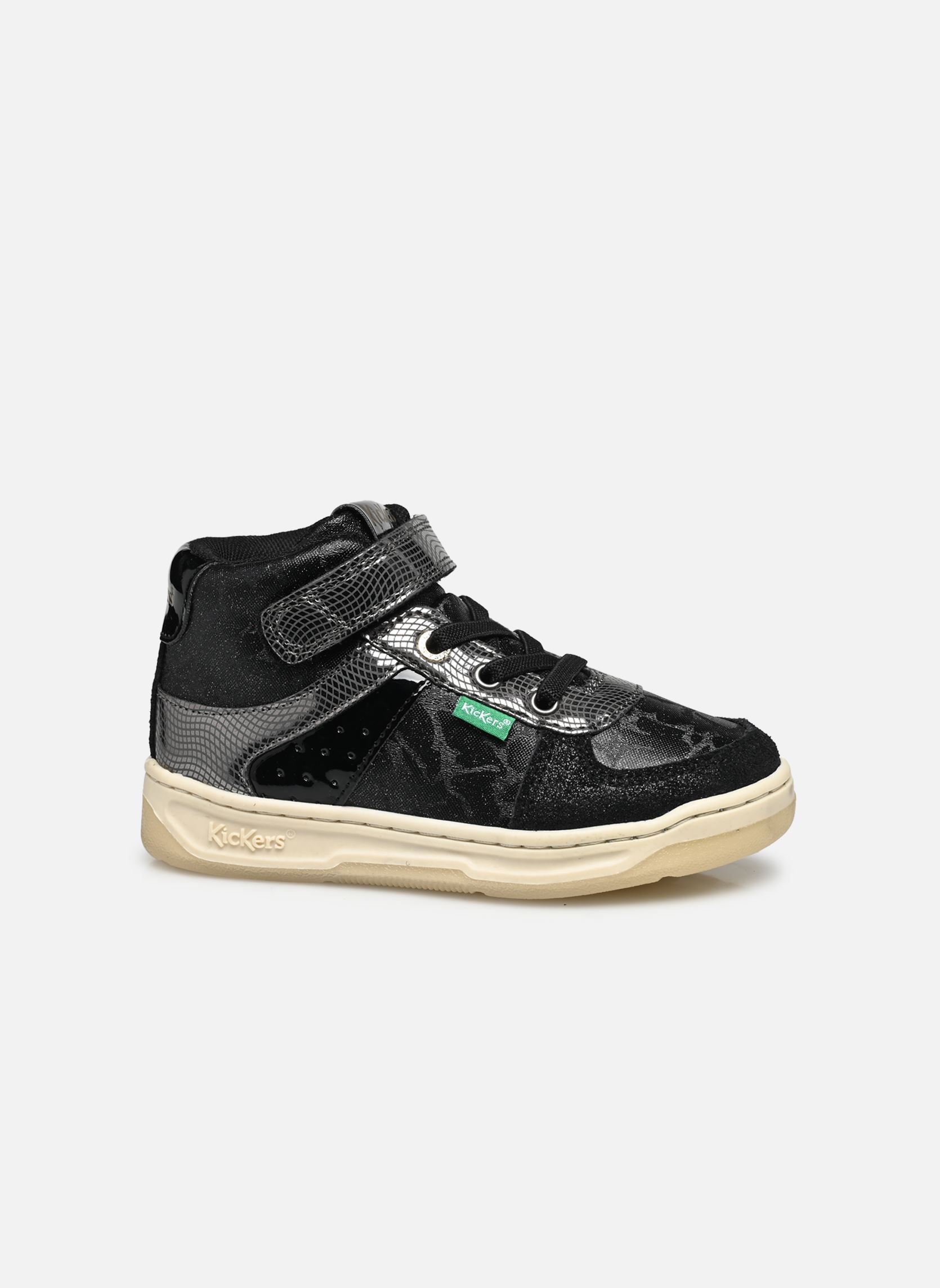 Baskets hautes KICKALIEN fille noir Kickers Baskets hautes KICKALIEN fille noir NOIR BRILLANT