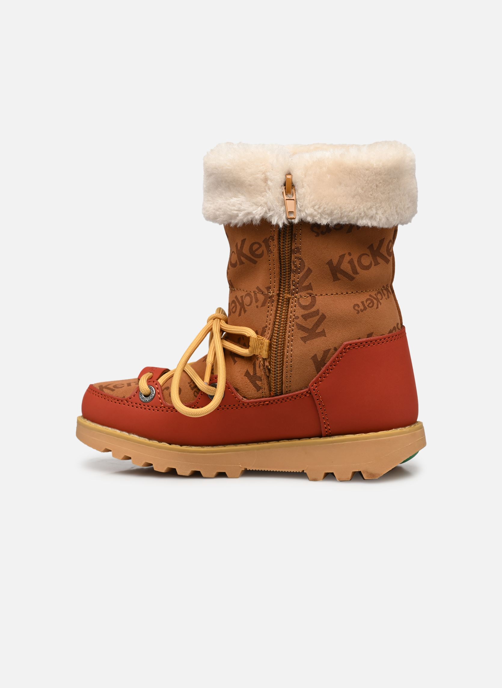 Schneestiefel KICKNEOSNOW KID mädchen braun Kickers Schneestiefel KICKNEOSNOW KID mädchen braun CAMEL ROUILLE