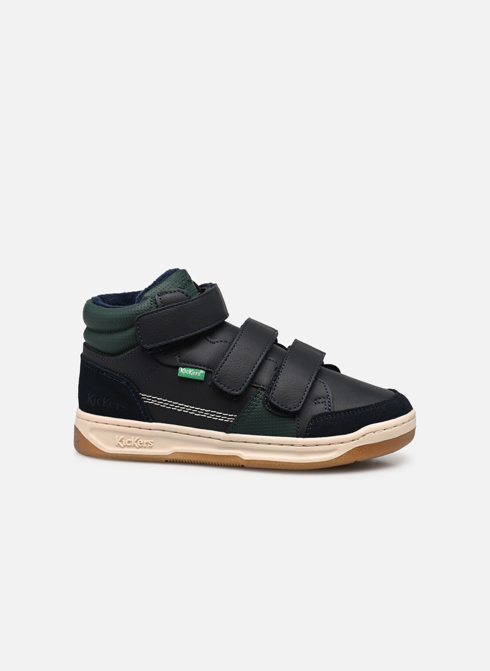 Baskets hautes KROISY garçon bleu Kickers Baskets hautes KROISY garçon bleu MARINE VERT