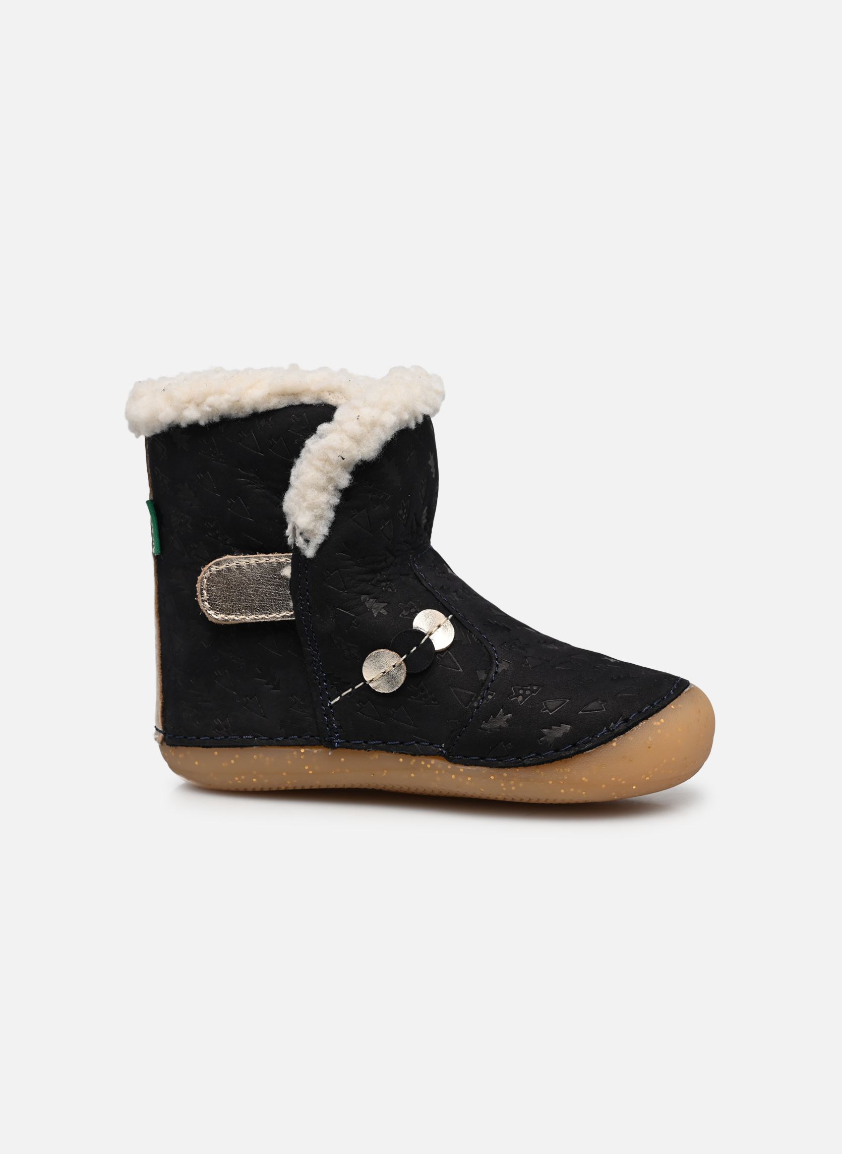 Chaussures premiers pas SO WINDY fille bleu Kickers Chaussures premiers pas SO WINDY fille bleu MARINE OR FANTAISIE