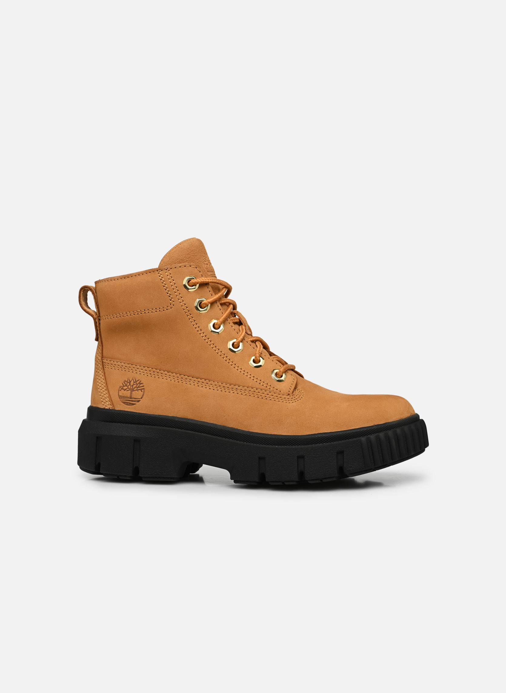 Bottines à lacets Greyfield Leather Boot femme jaune Timberland Bottines à lacets Greyfield Leather Boot femme jaune WHEAT NUBUCK