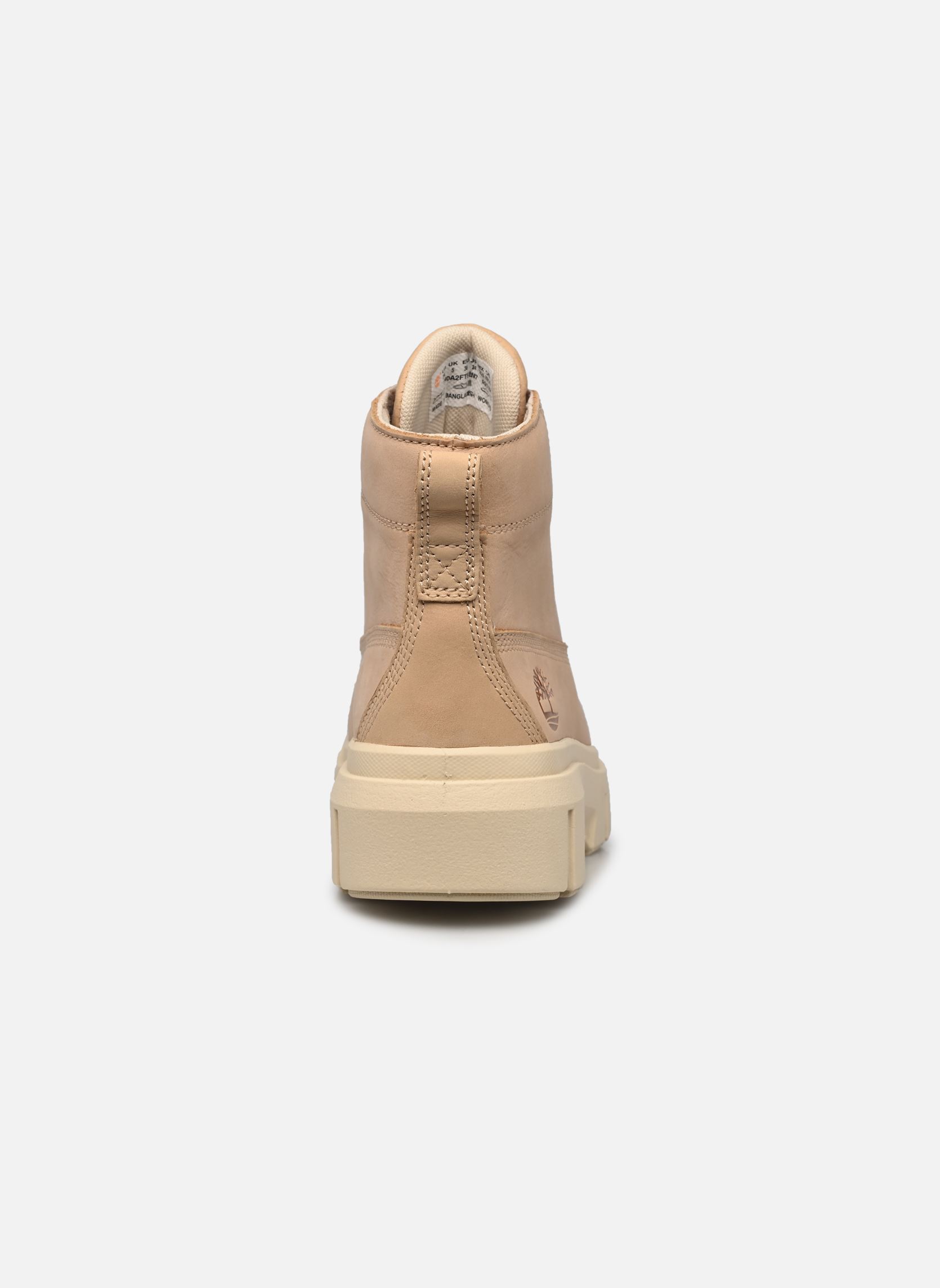 Bottines à lacets Greyfield Leather Boot femme beige Timberland Bottines à lacets Greyfield Leather Boot femme beige LIGHT BEIGE NUBUCK