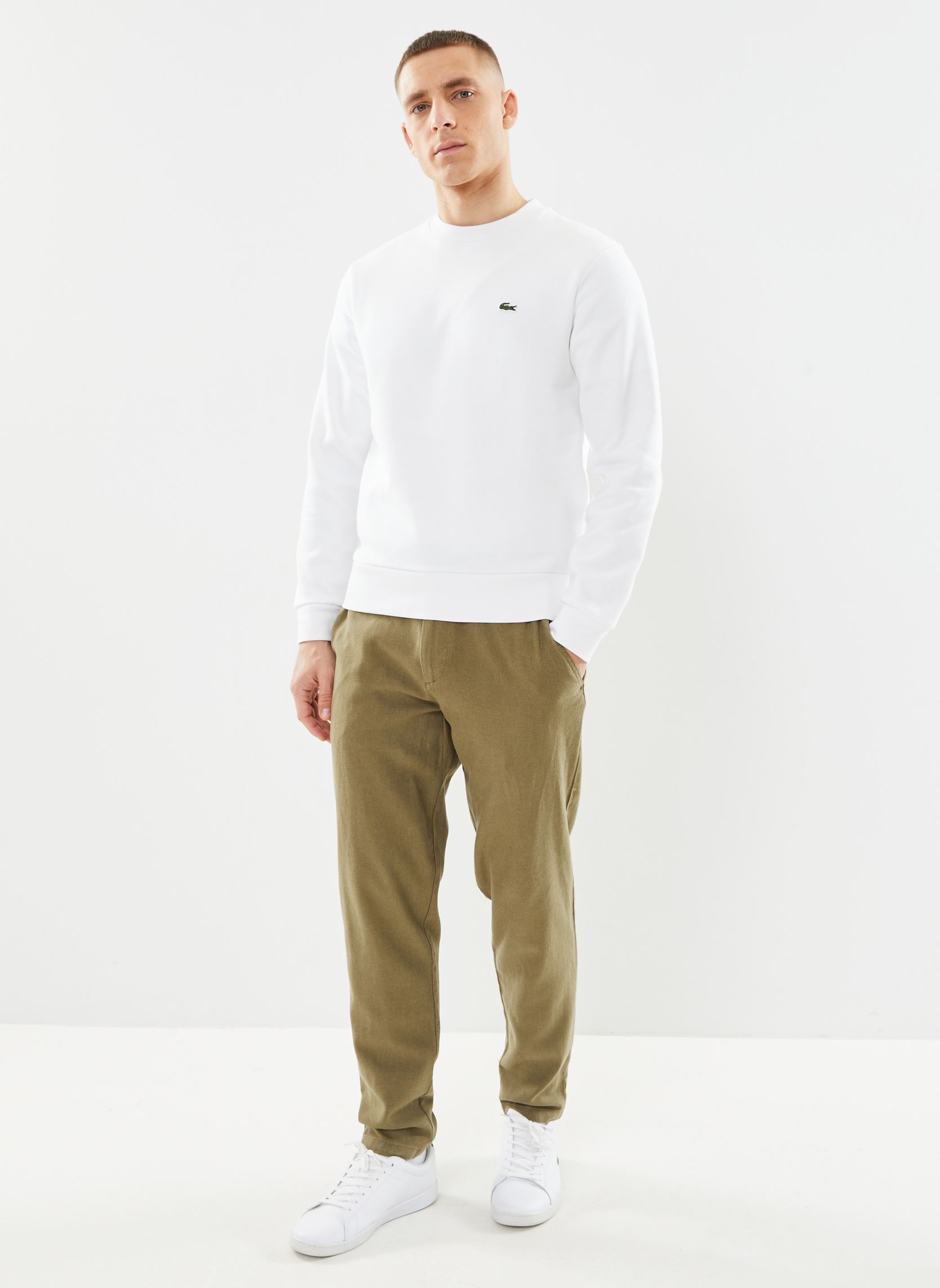 Sweats Sweatshirt homme Lacoste homme blanc Lacoste Sweats Sweatshirt homme Lacoste homme blanc BLANC