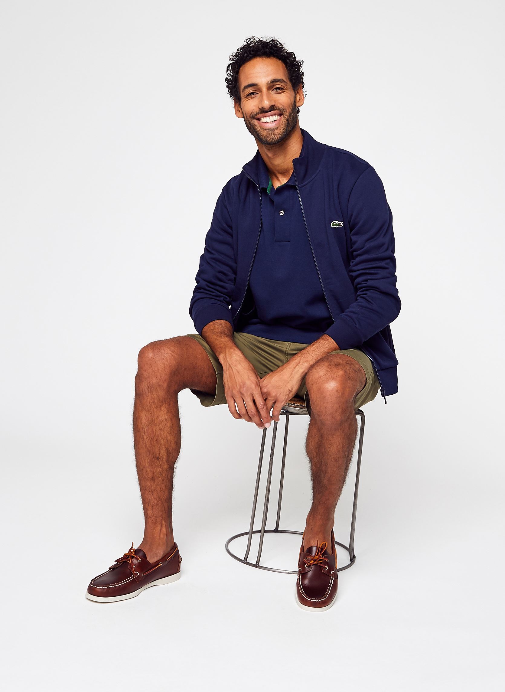 Sweats zippés Sweatshirt zippé homme regular fit homme bleu Lacoste Sweats zippés Sweatshirt zippé homme regular fit homme bleu MARINE