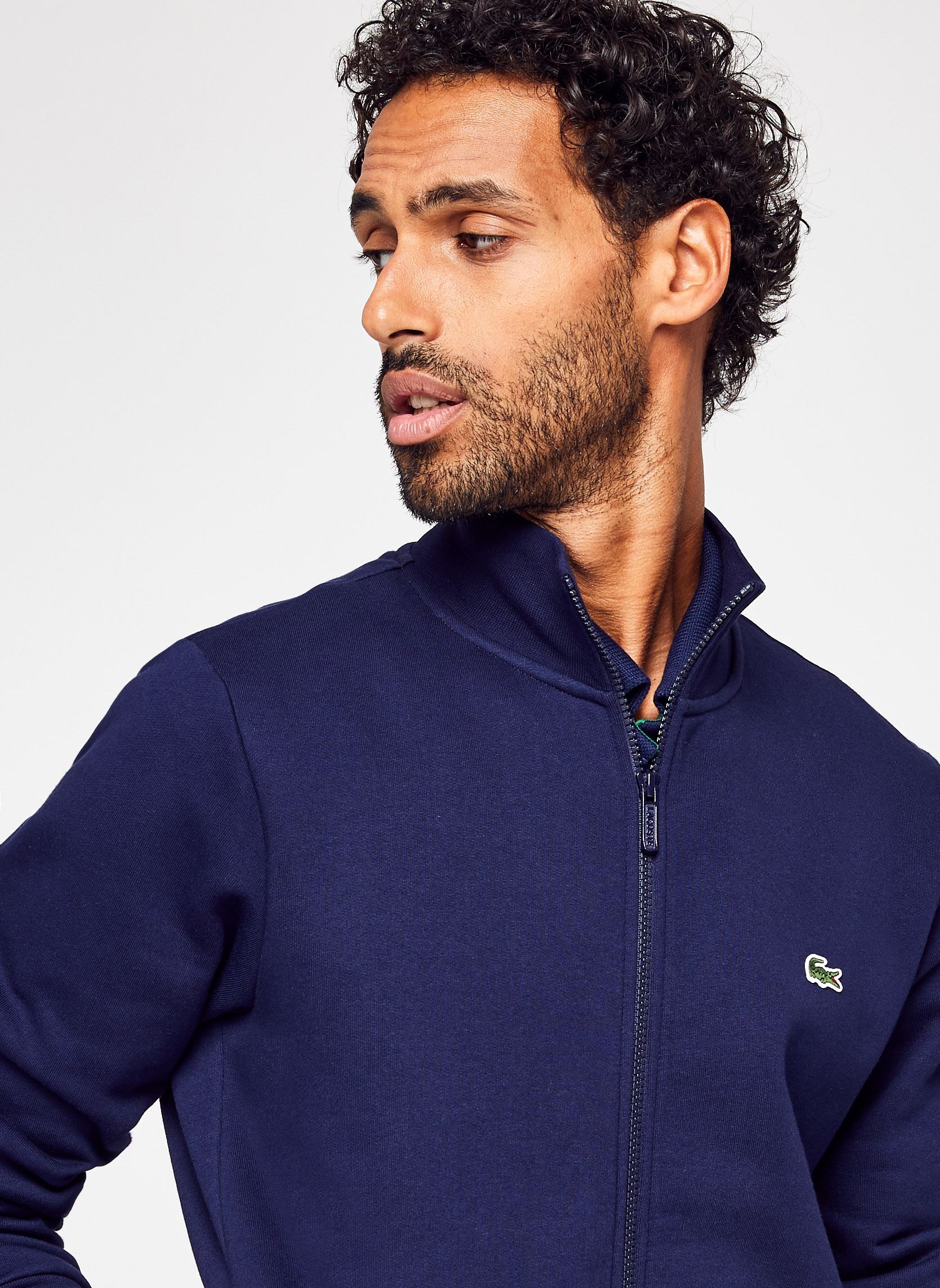 Sweats zippés Sweatshirt zippé homme regular fit homme bleu Lacoste Sweats zippés Sweatshirt zippé homme regular fit homme bleu MARINE