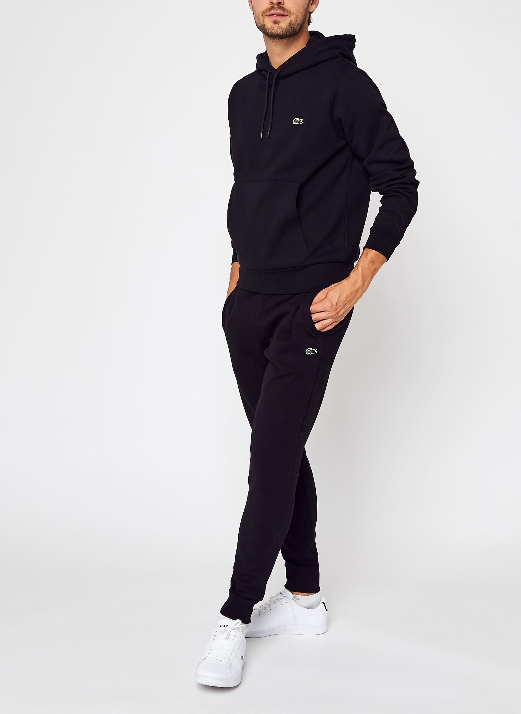 Jersey con capucha Sweatshirt à capuche homme hombre negro Lacoste Jersey con capucha Sweatshirt à capuche homme hombre negro NOIR