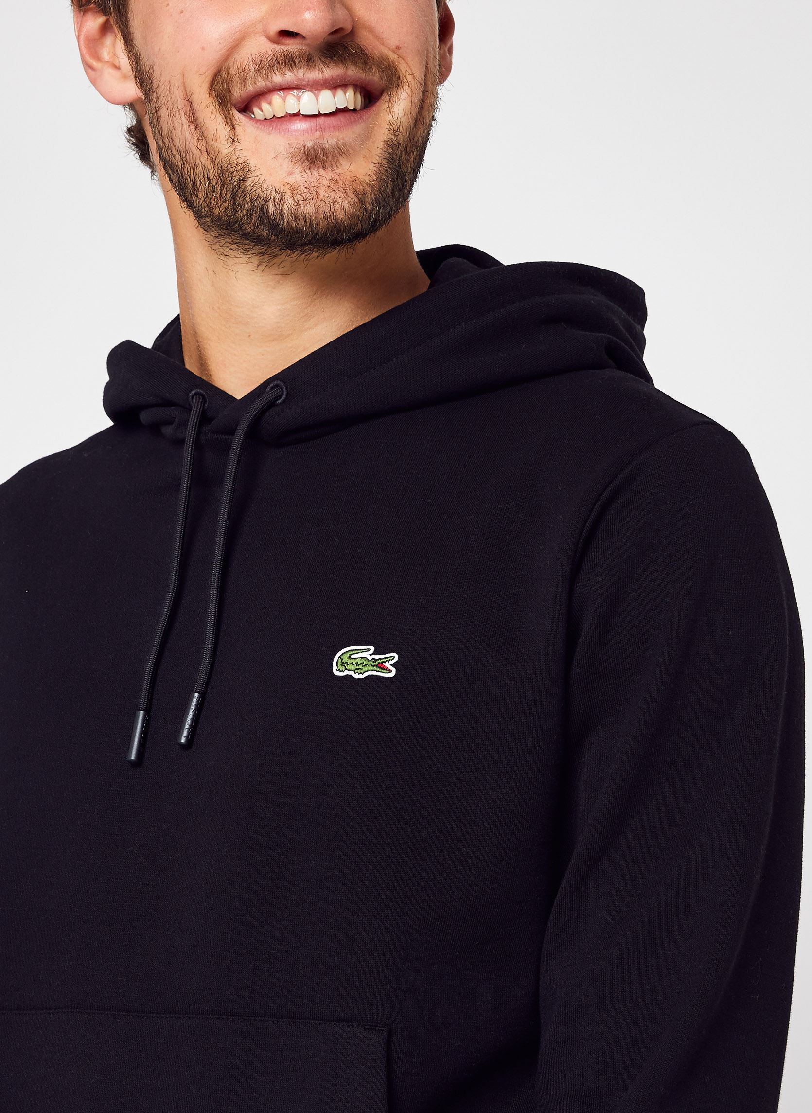 Jersey con capucha Sweatshirt à capuche homme hombre negro Lacoste Jersey con capucha Sweatshirt à capuche homme hombre negro NOIR