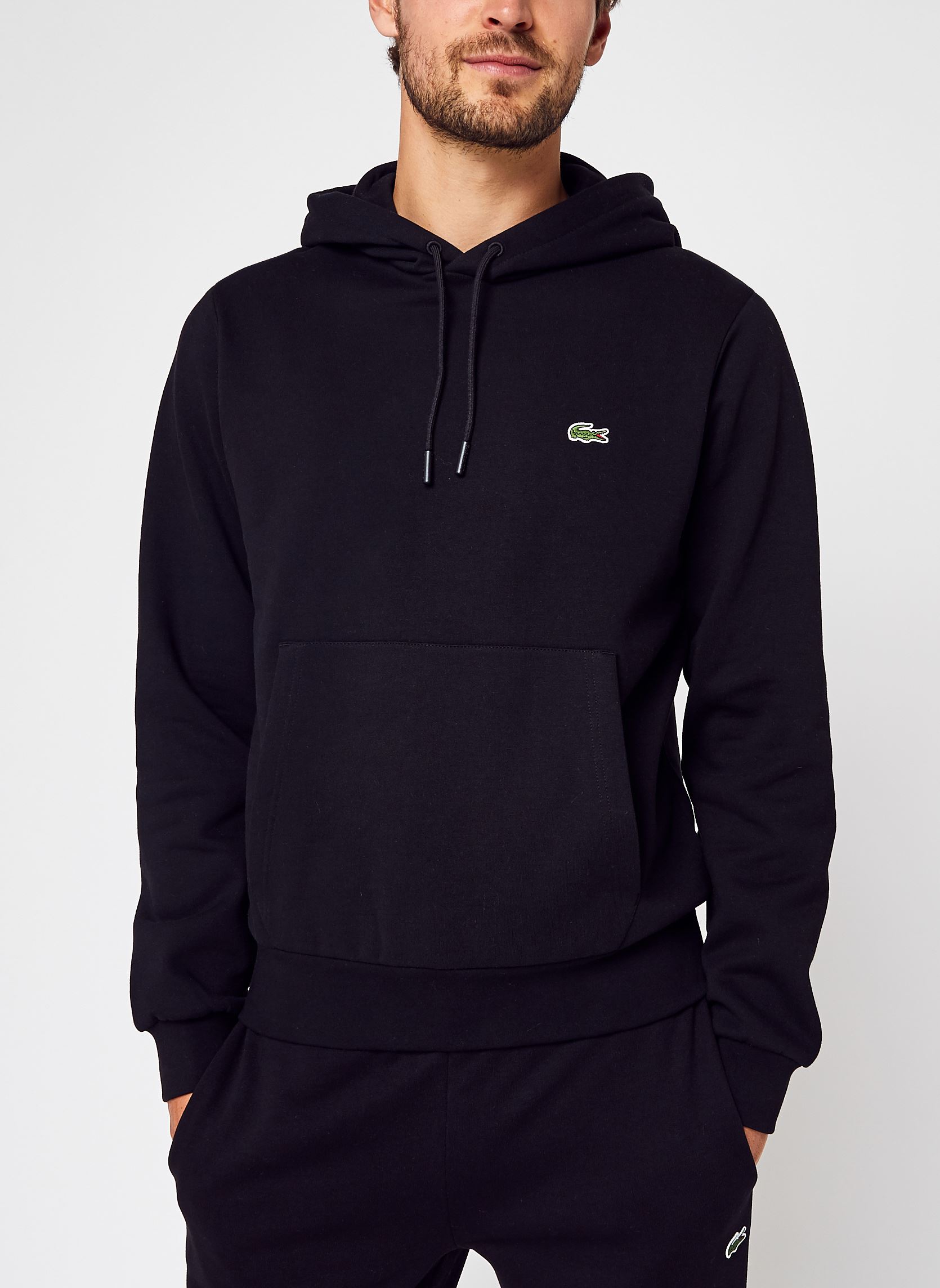 Jersey con capucha Sweatshirt à capuche homme hombre negro Lacoste Jersey con capucha Sweatshirt à capuche homme hombre negro NOIR