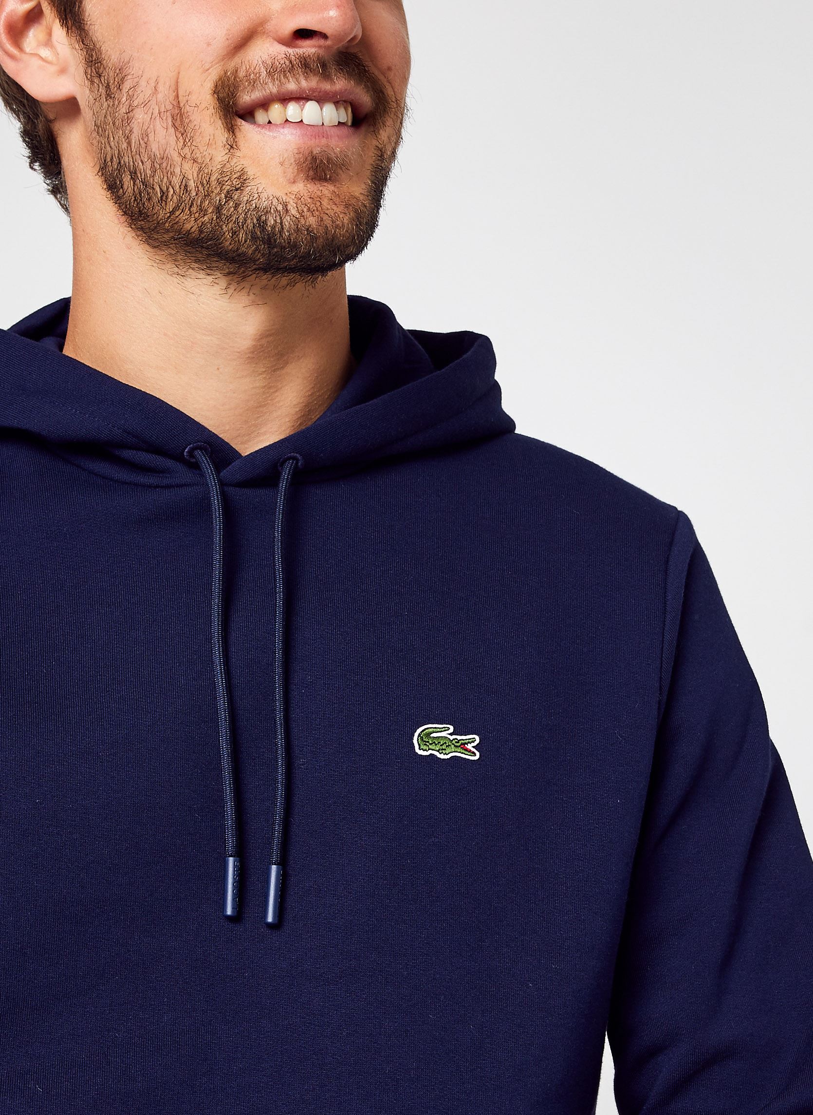 Kapuzenpullover Sweatshirt à capuche homme herren blau Lacoste Kapuzenpullover Sweatshirt à capuche homme herren blau 166 MARINE