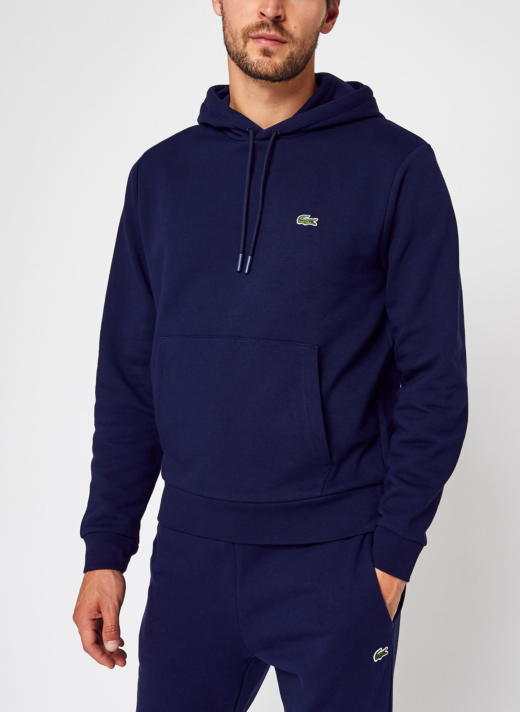 Kapuzenpullover Sweatshirt à capuche homme herren blau Lacoste Kapuzenpullover Sweatshirt à capuche homme herren blau 166 MARINE