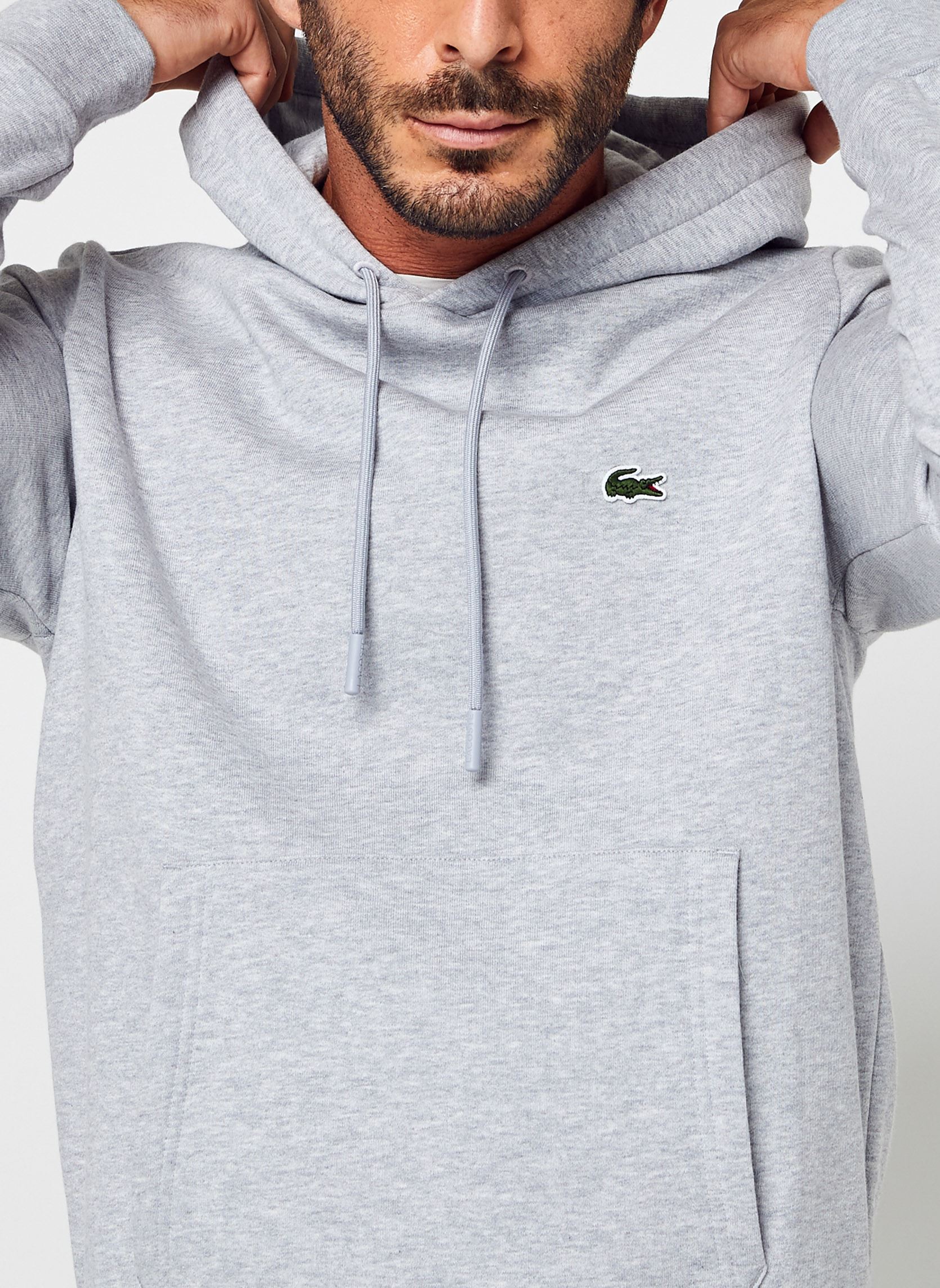 Kapuzenpullover Sweatshirt à capuche homme herren grau Lacoste Kapuzenpullover Sweatshirt à capuche homme herren grau ARGENT CHINE