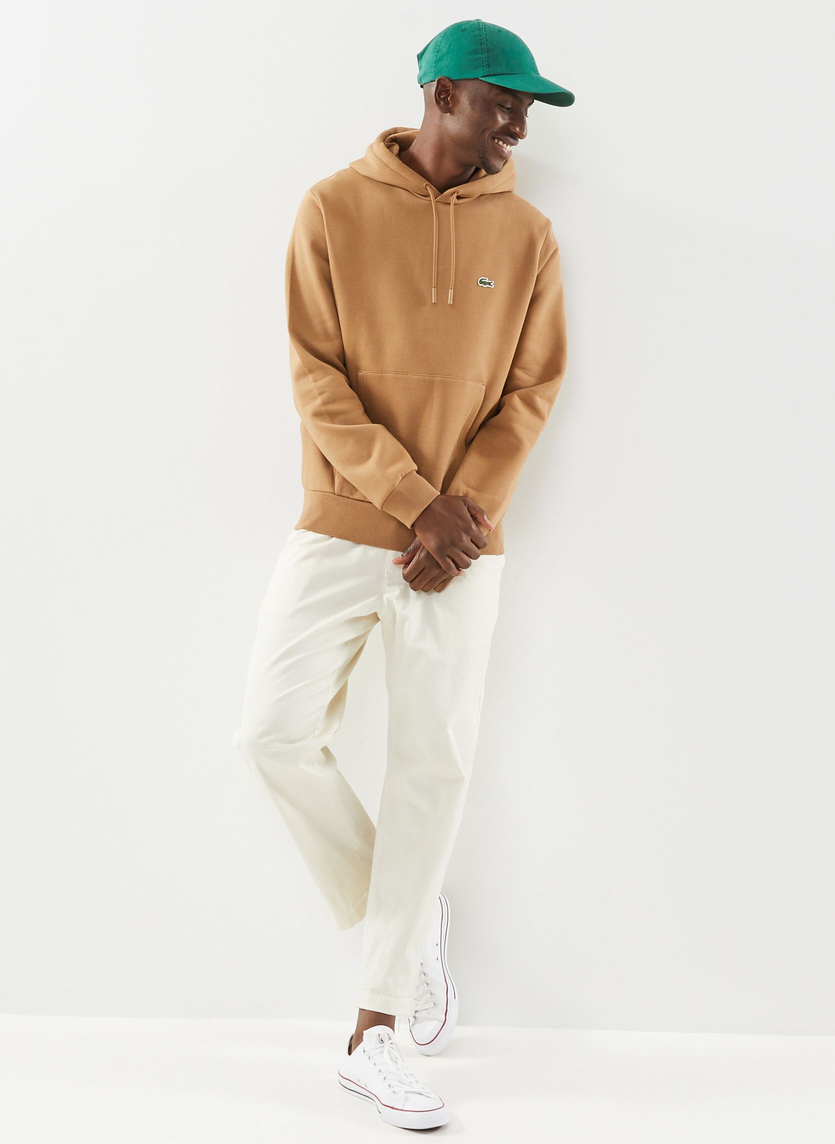 Kapuzenpullover Sweatshirt à capuche homme herren braun Lacoste Kapuzenpullover Sweatshirt à capuche homme herren braun COOKIE