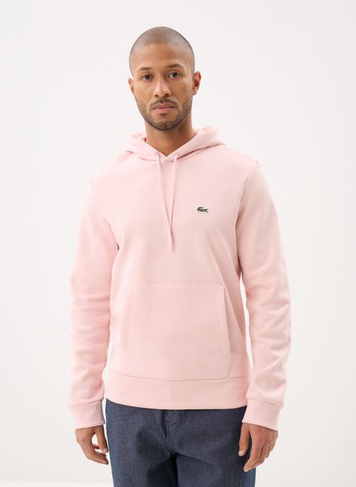 Lacoste Kapuzenpullover Sweatshirt à capuche homme herren rosa