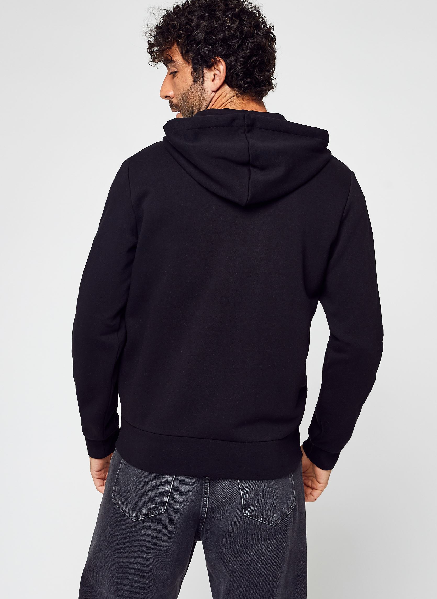 Sweats zippés Sweatshirt homme en molleton homme noir Lacoste Sweats zippés Sweatshirt homme en molleton homme noir NOIR
