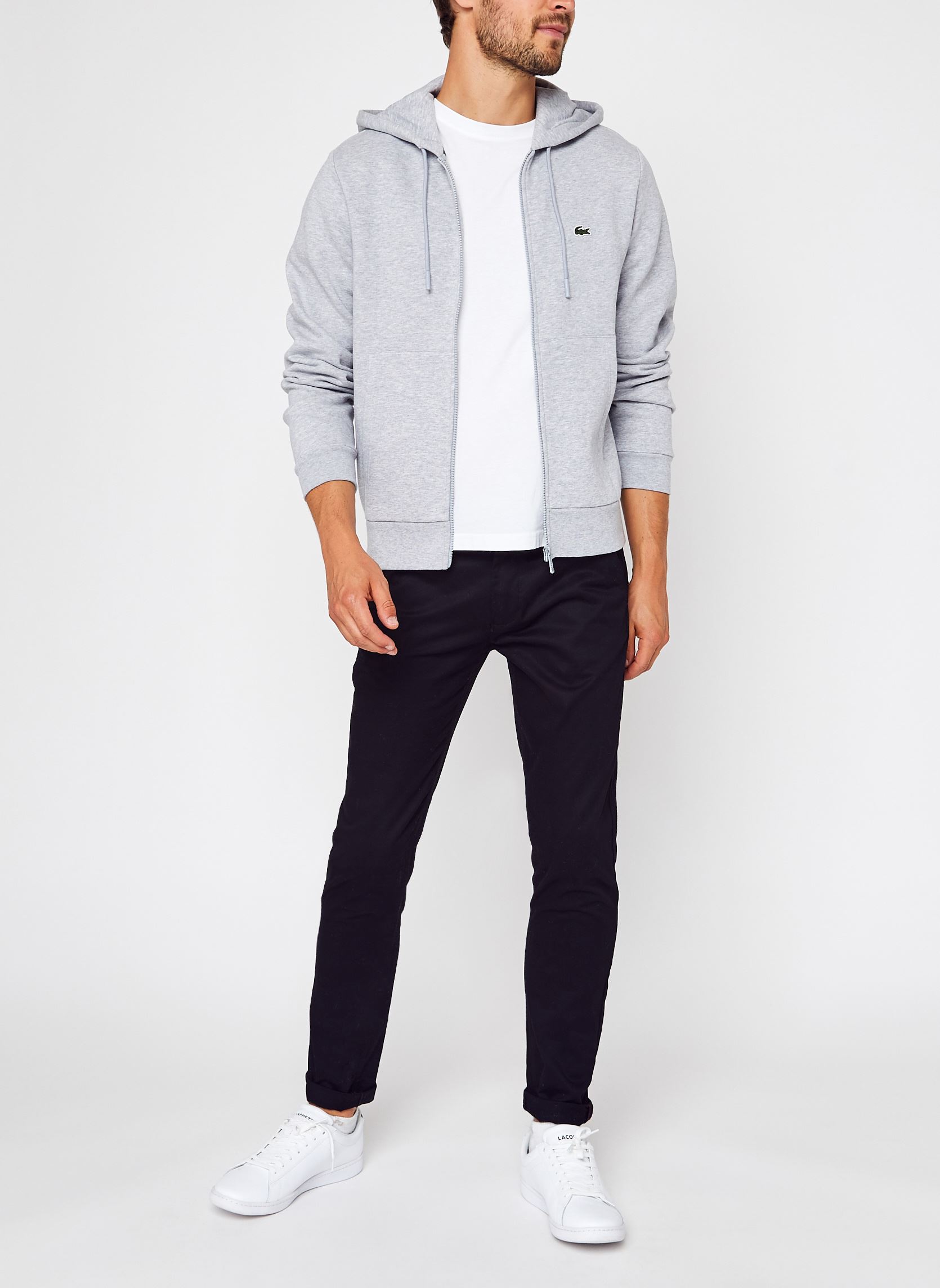 Sweaters met rits Sweatshirt homme en molleton heren grijs Lacoste Sweaters met rits Sweatshirt homme en molleton heren grijs CCA ARGENT CHINE