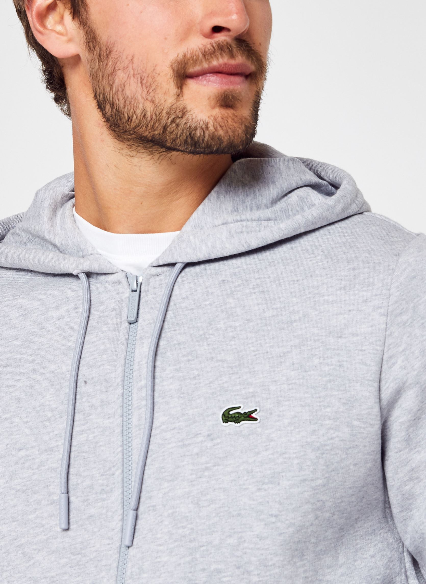 Sweaters met rits Sweatshirt homme en molleton heren grijs Lacoste Sweaters met rits Sweatshirt homme en molleton heren grijs CCA ARGENT CHINE