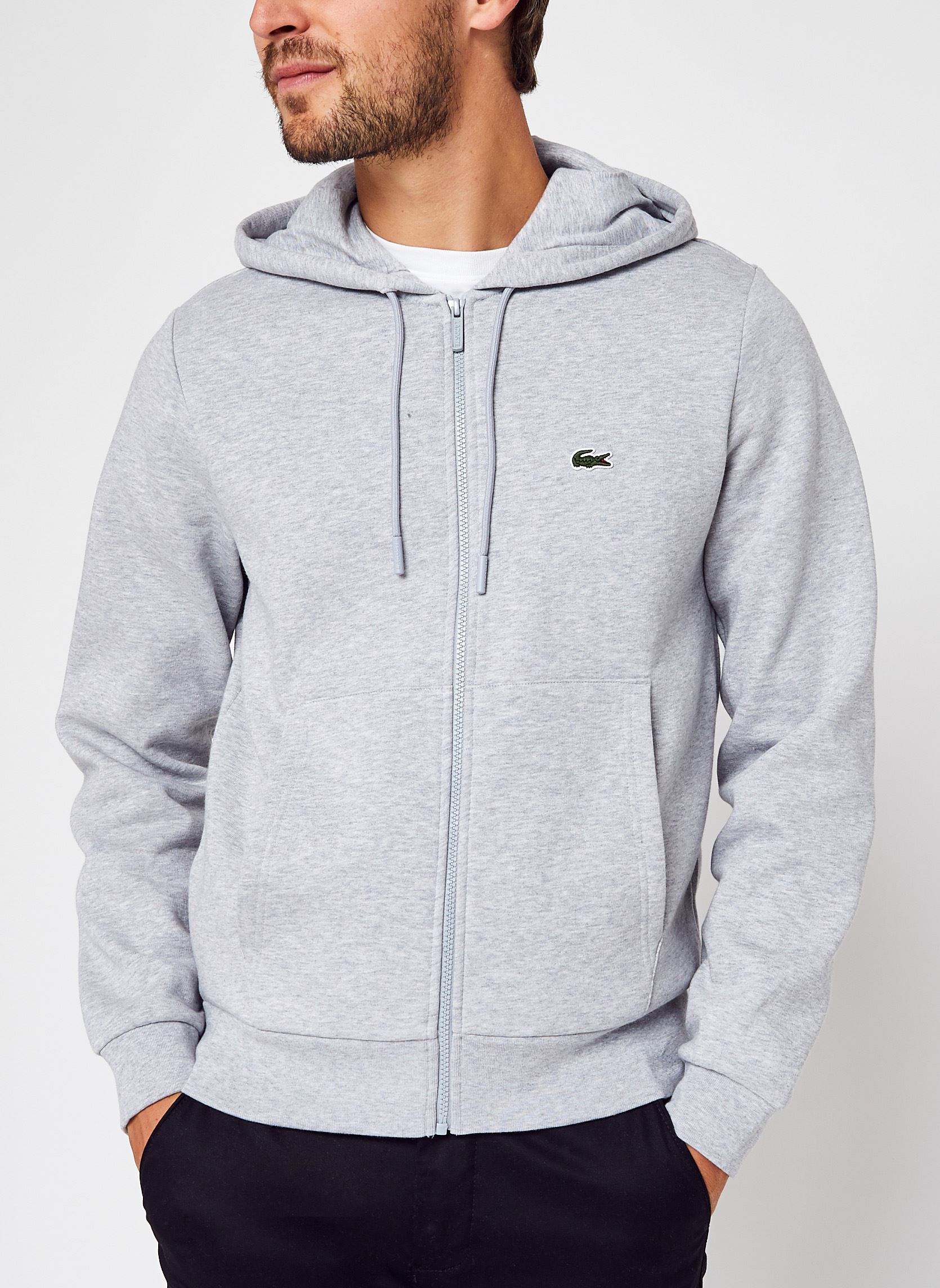 Sweaters met rits Sweatshirt homme en molleton heren grijs Lacoste Sweaters met rits Sweatshirt homme en molleton heren grijs CCA ARGENT CHINE