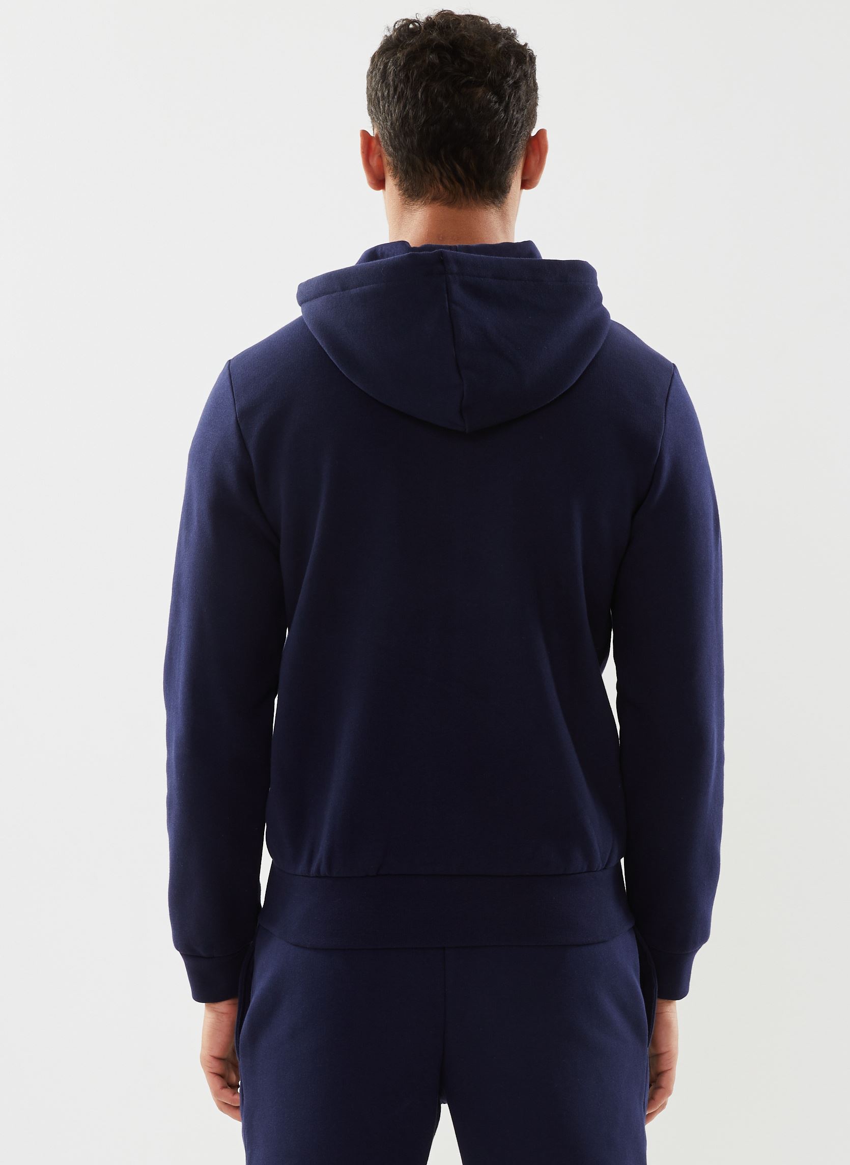 Felpe con zip Sweatshirt homme en molleton uomo blu Lacoste Felpe con zip Sweatshirt homme en molleton uomo blu MARINE