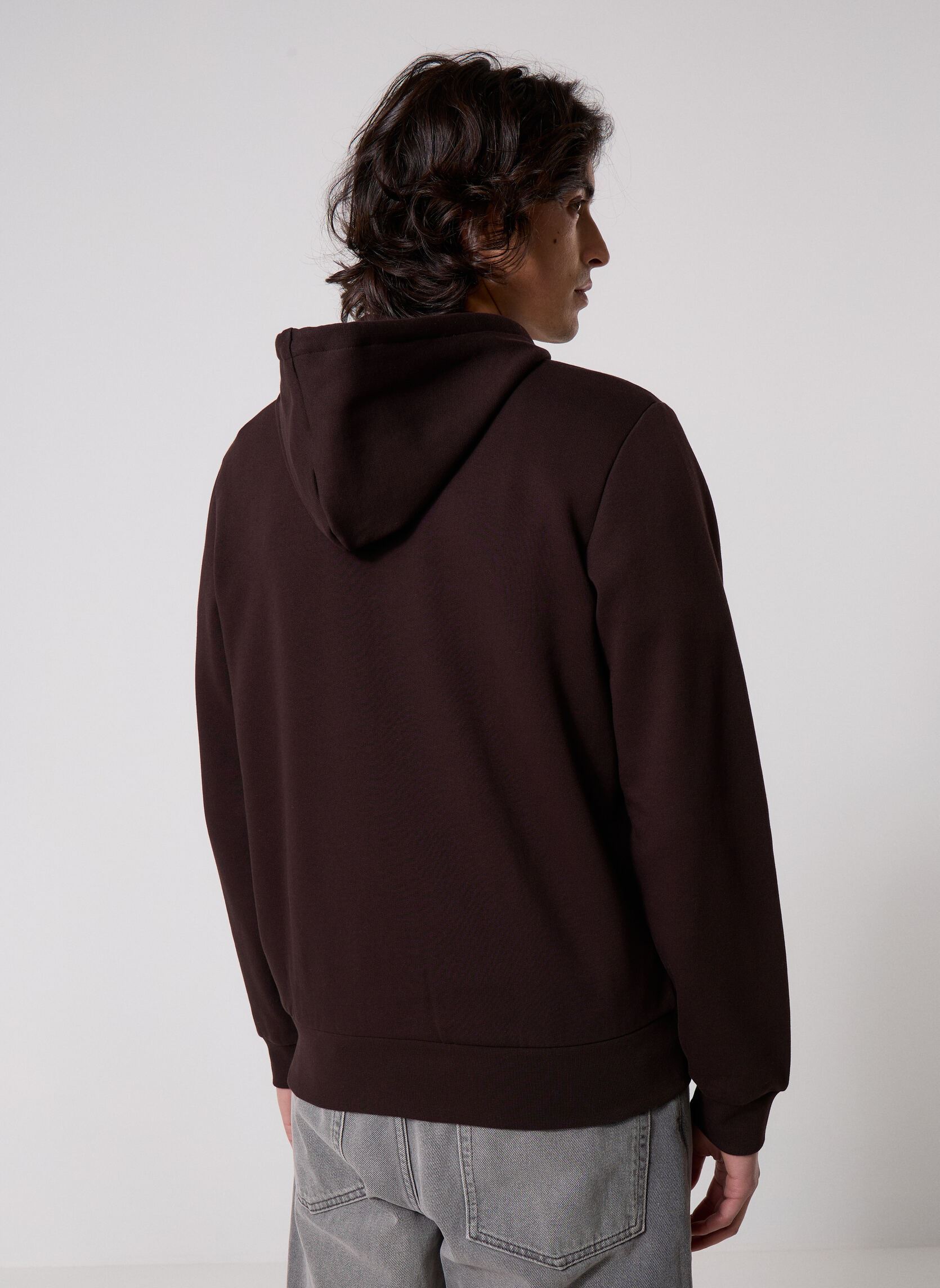 Sweaters met rits Sweatshirt homme en molleton heren bruin Lacoste Sweaters met rits Sweatshirt homme en molleton heren bruin BUFFLE