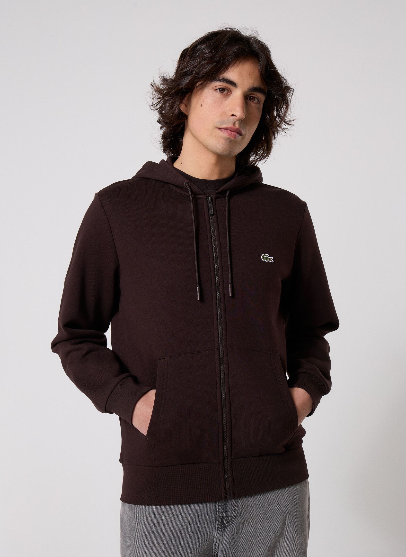 Vêtements Lacoste Sweatshirt homme en molleton pour Homme