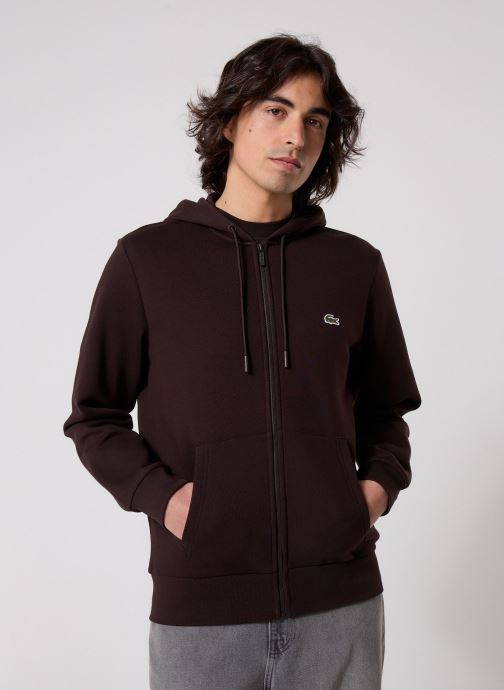 Lacoste Sweatshirts mit Reißverschluss Sweatshirt homme en molleton herren braun
