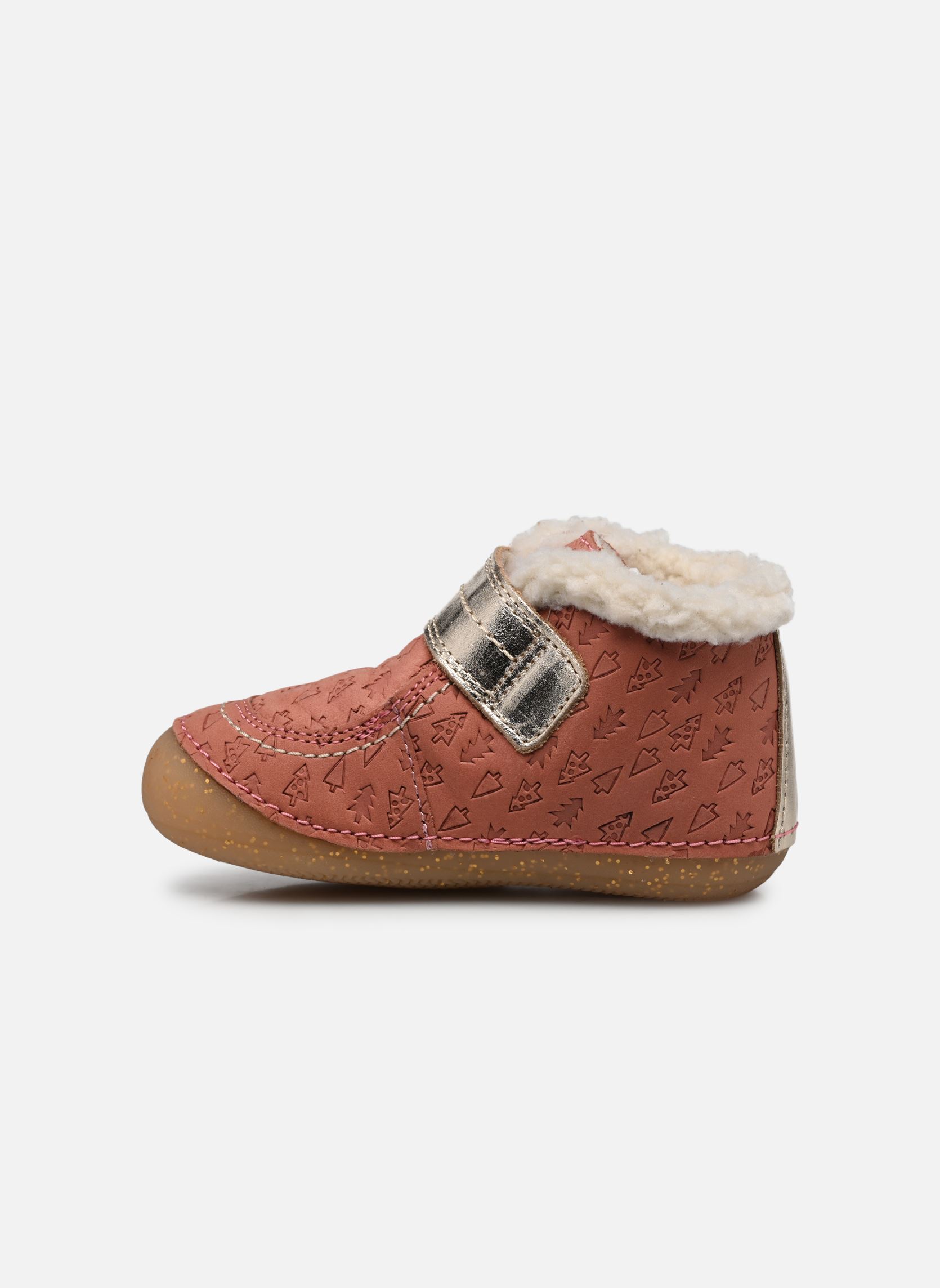 Chaussures premiers pas SO SCHUSS fille rose Kickers Chaussures premiers pas SO SCHUSS fille rose ROSE OR FANTAISIE