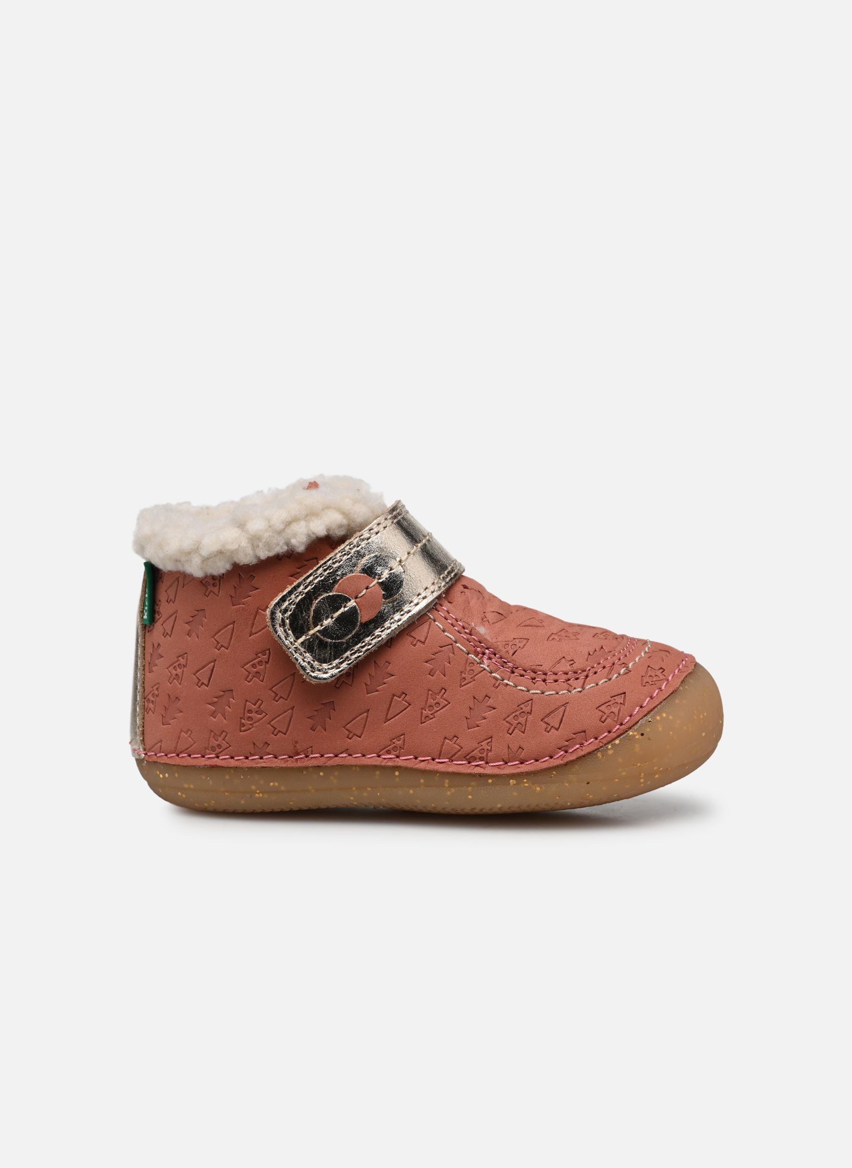 Chaussures premiers pas SO SCHUSS fille rose Kickers Chaussures premiers pas SO SCHUSS fille rose ROSE OR FANTAISIE