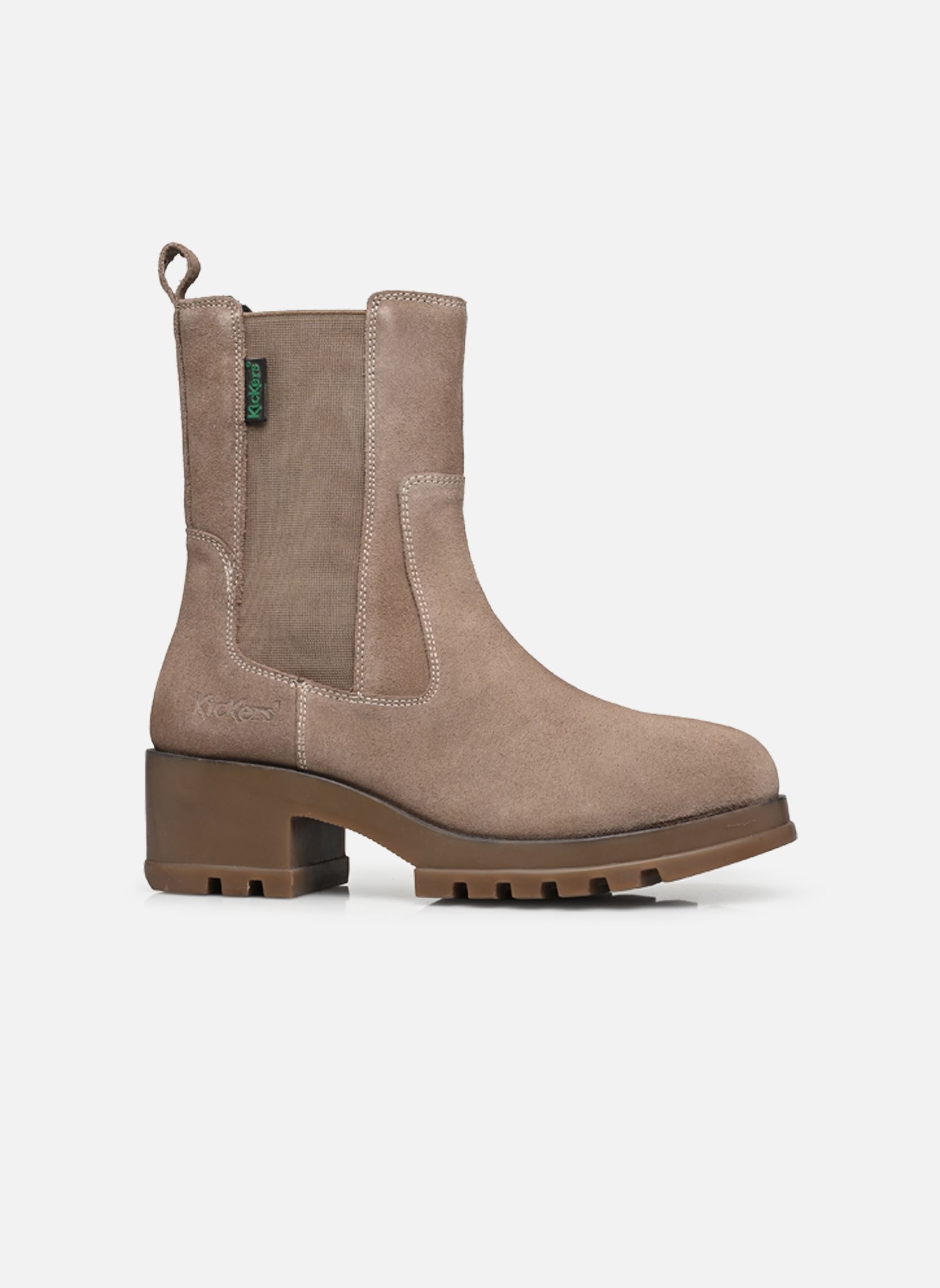 Niedrige Ankle Boots KICK HAPPY damen grau Kickers Niedrige Ankle Boots KICK HAPPY damen grau Argent