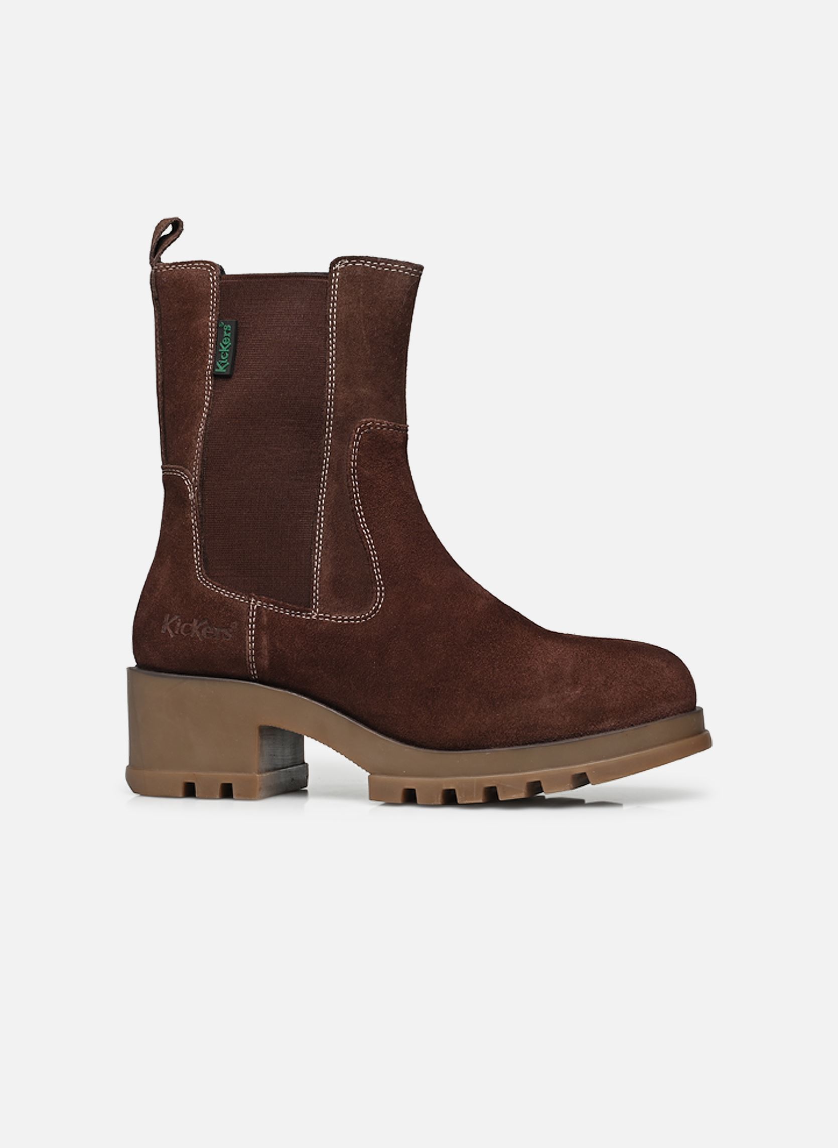 Niedrige Ankle Boots KICK HAPPY damen braun Kickers Niedrige Ankle Boots KICK HAPPY damen braun marron