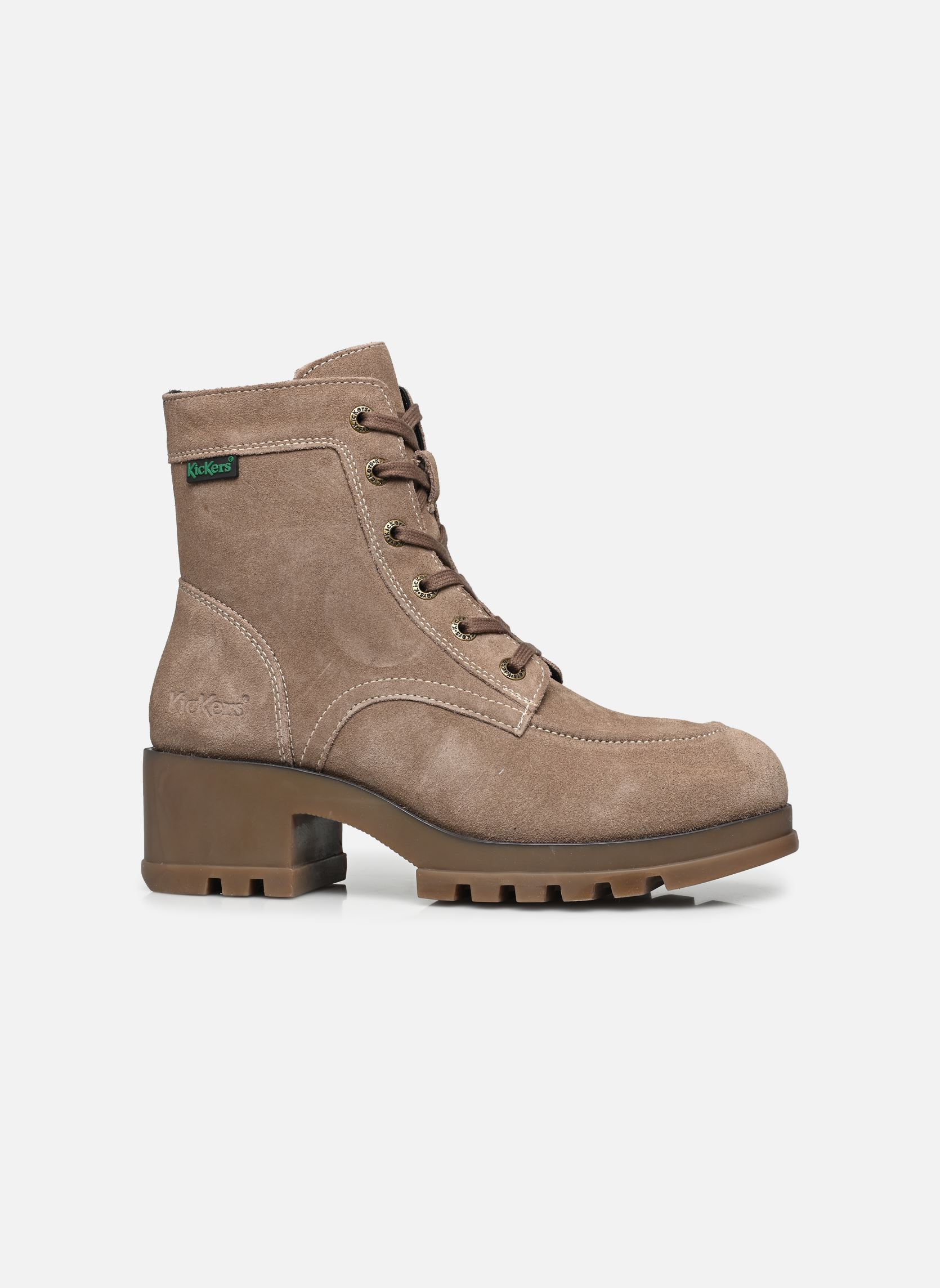 Geschnürte Stiefeletten KICK HELLO damen silber Kickers Geschnürte Stiefeletten KICK HELLO damen silber ARGENT