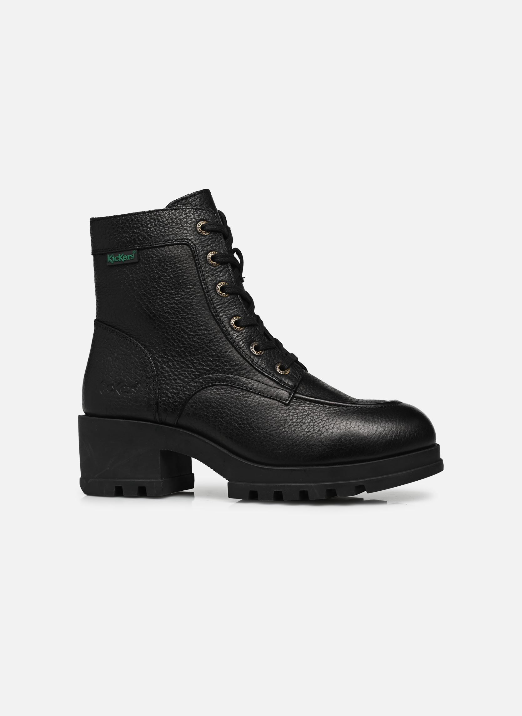 Bottines à lacets KICK HELLO femme noir Kickers Bottines à lacets KICK HELLO femme noir Noir