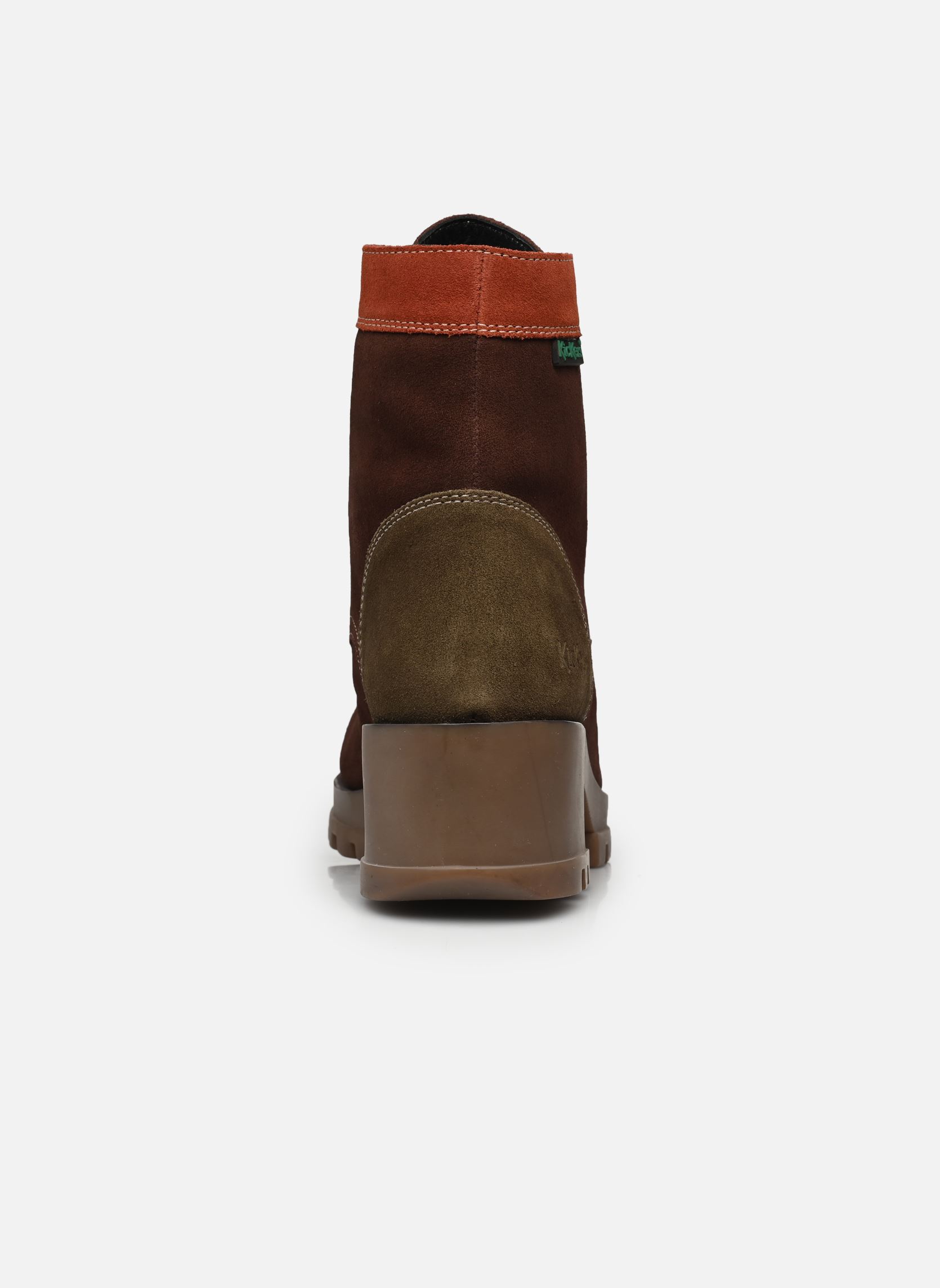 Veterlaarsjes KICK HELLO dames bruin Kickers Veterlaarsjes KICK HELLO dames bruin MARRON/ORANGE ROUILLE
