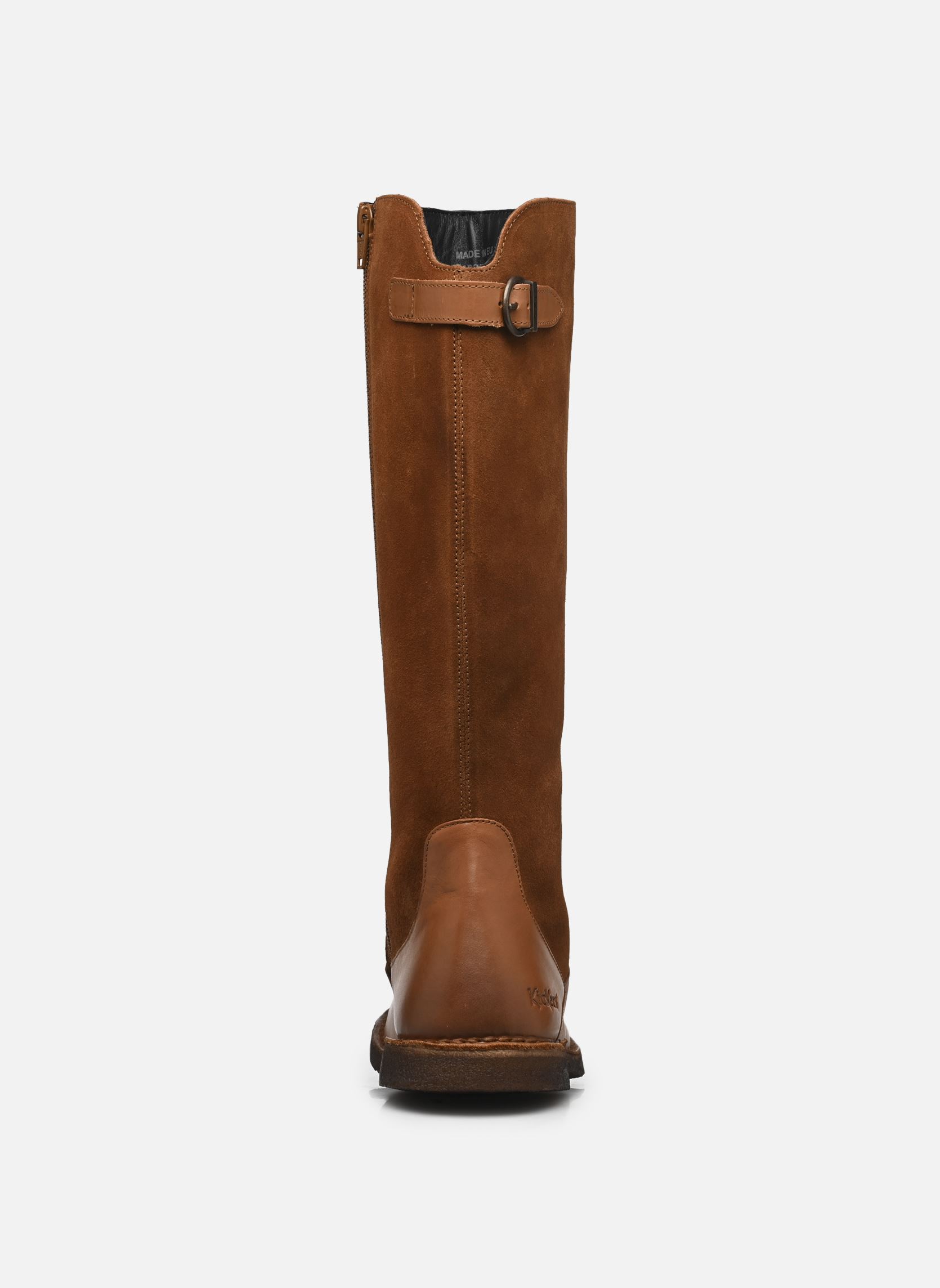 Kickers Tyga Leren Laarzen Elastische Sluiting Brown Dames