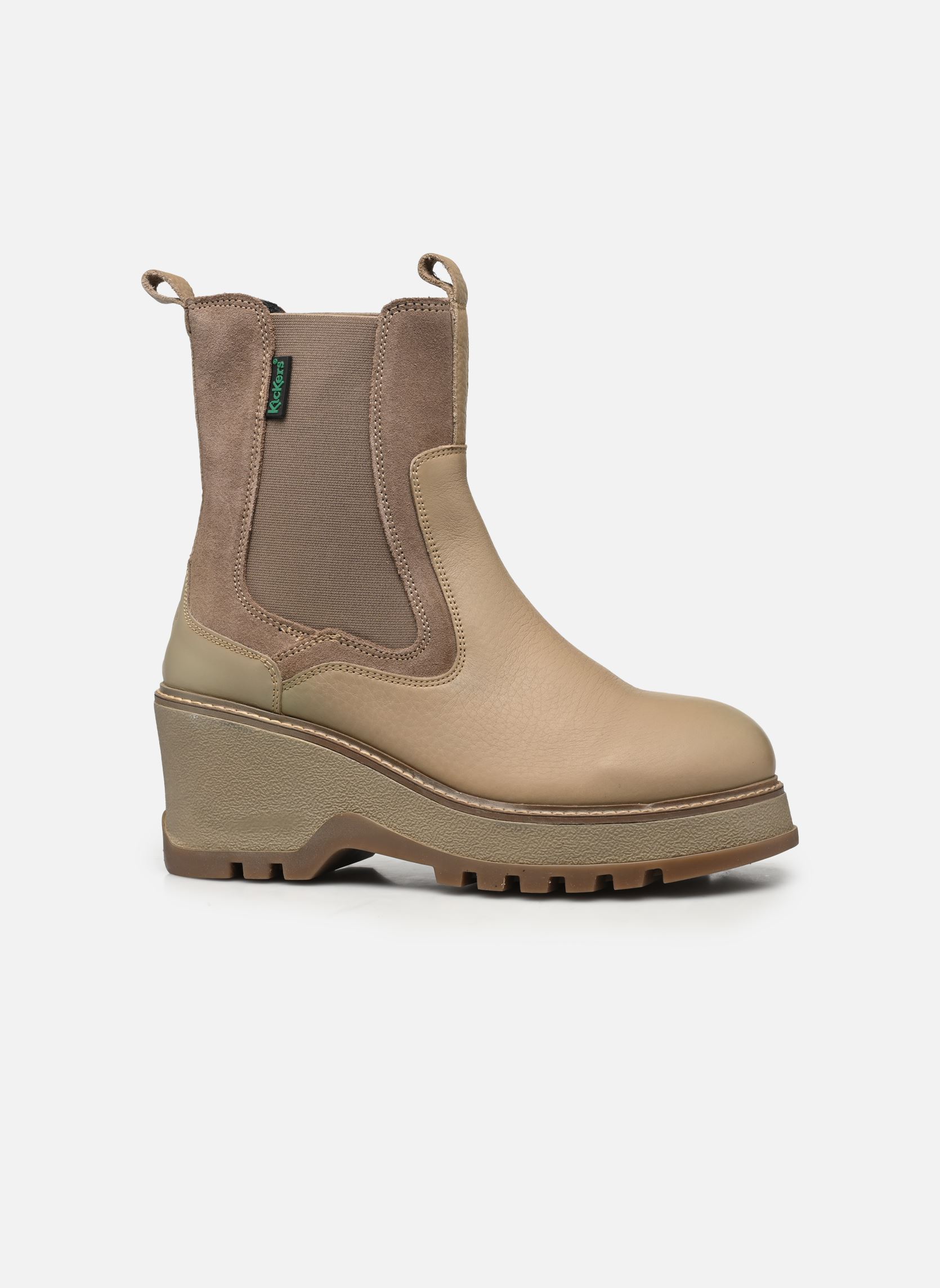 Niedrige Ankle Boots KICK WAG damen silber Kickers Niedrige Ankle Boots KICK WAG damen silber Argent