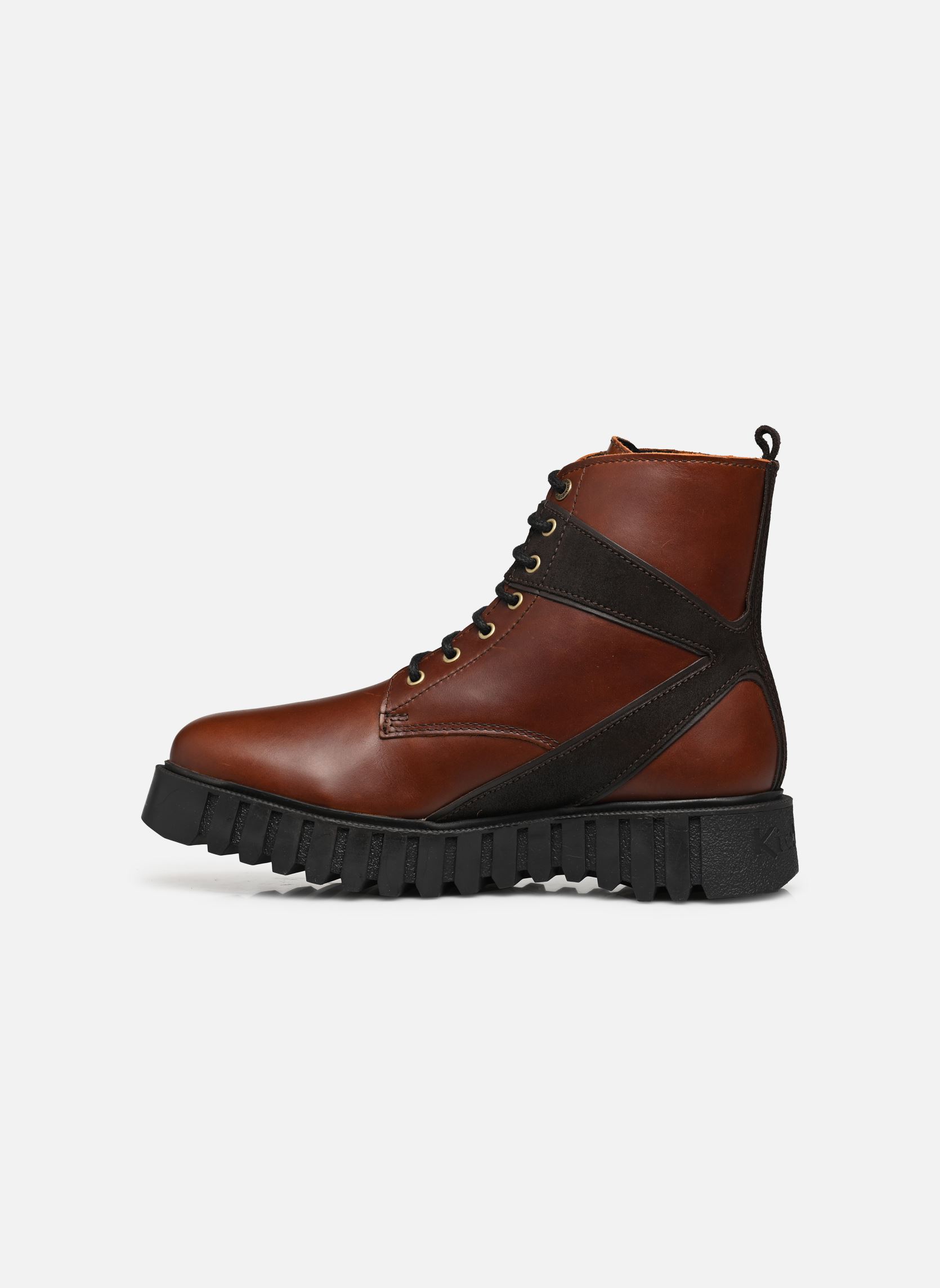 Bottines à lacets KICK FABULOUS M homme marron Kickers Bottines à lacets KICK FABULOUS M homme marron Marron Fonce