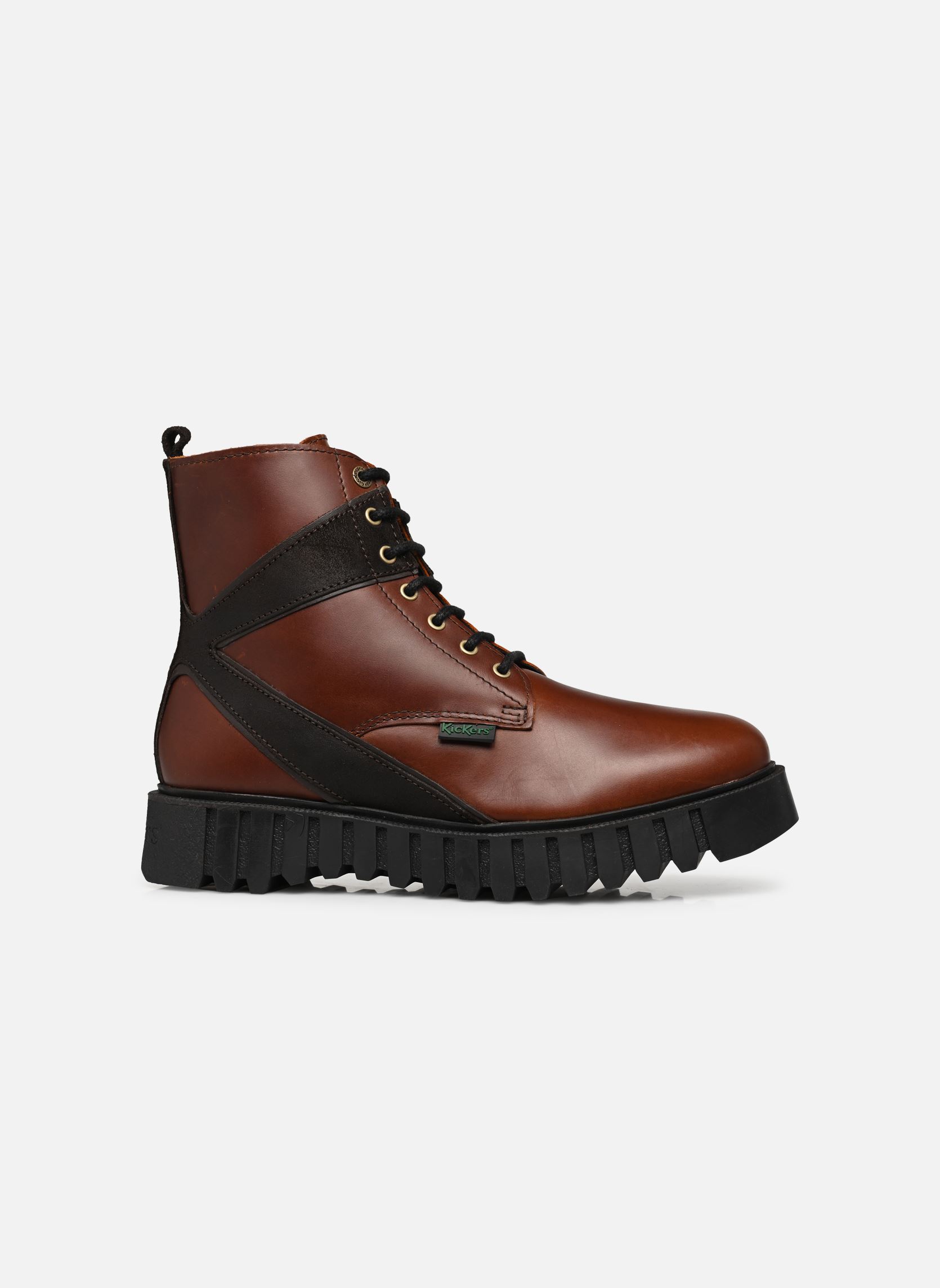 Bottines à lacets KICK FABULOUS M homme marron Kickers Bottines à lacets KICK FABULOUS M homme marron Marron Fonce