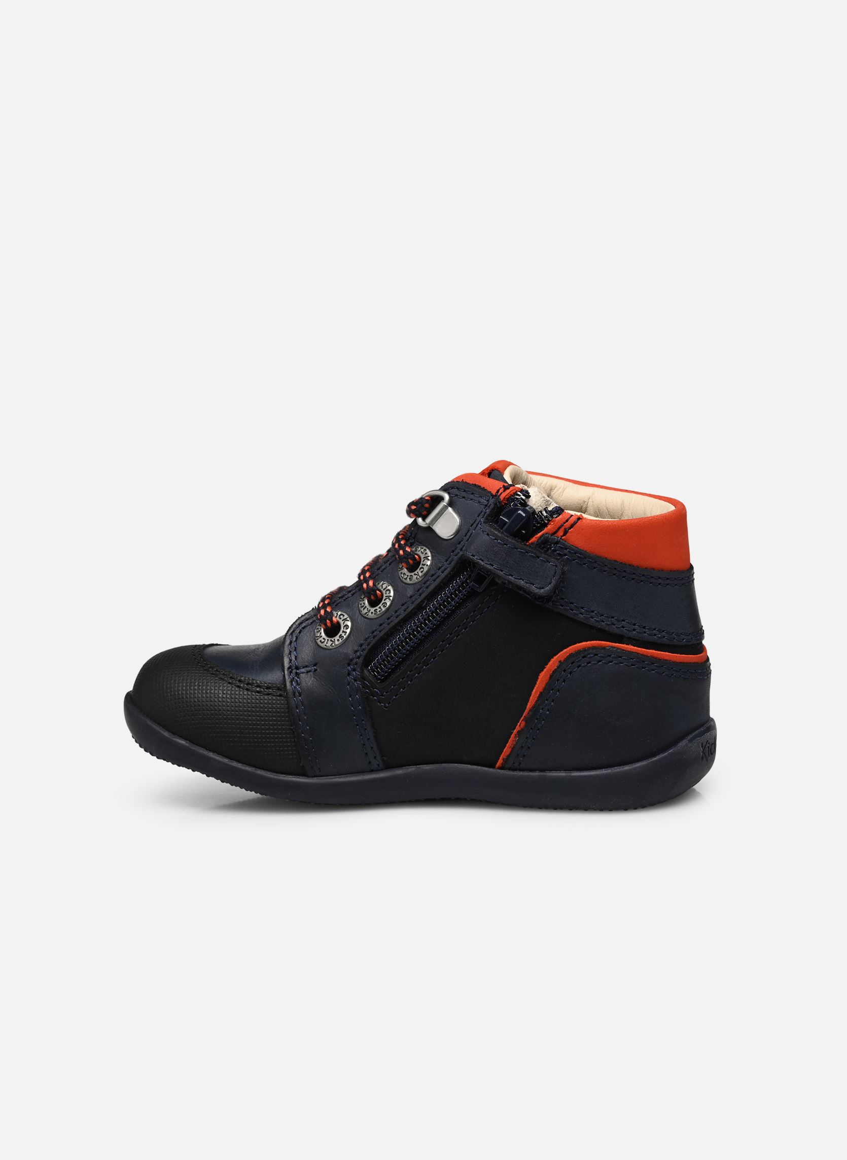 Schuhe für die ersten Schritte BINS MOUNTAIN jungen blau Kickers Schuhe für die ersten Schritte BINS MOUNTAIN jungen blau MARINE ORANGE