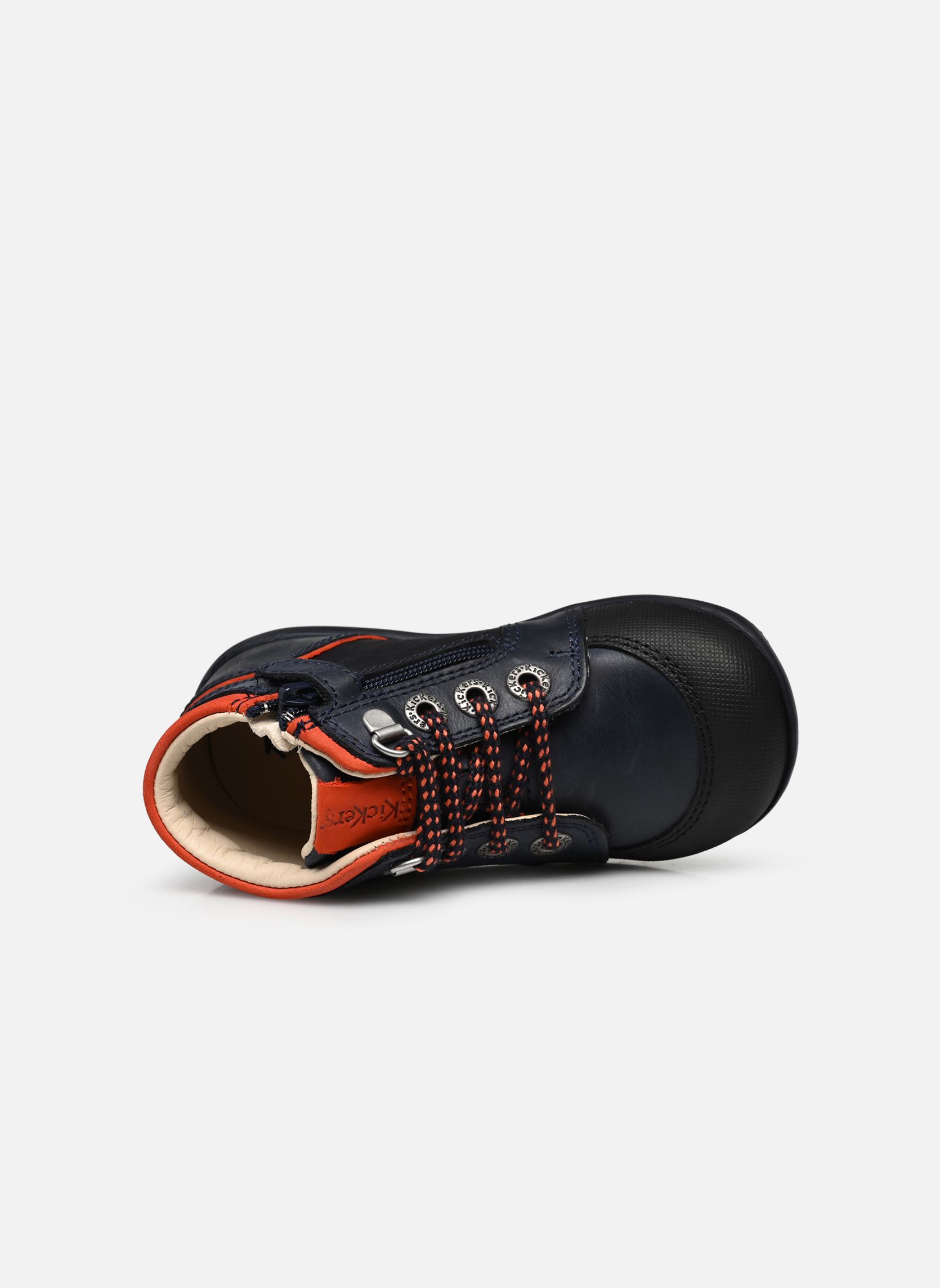 Schuhe für die ersten Schritte BINS MOUNTAIN jungen blau Kickers Schuhe für die ersten Schritte BINS MOUNTAIN jungen blau MARINE ORANGE