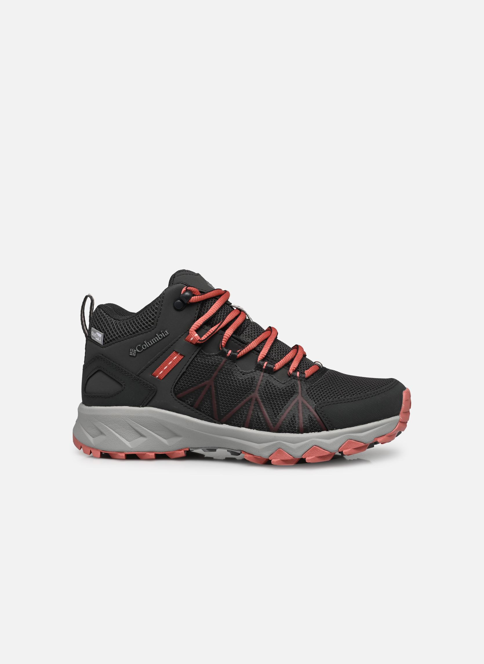Sportschuhe Peakfreak II Mid Outdry W damen grau Columbia Sportschuhe Peakfreak II Mid Outdry W damen grau DARK GREY DARK CORAL