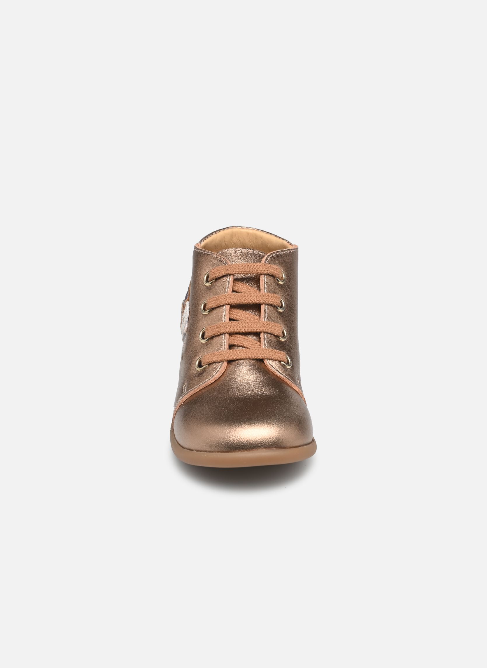 Chaussures premiers pas STAND-UP BIRD fille rose Pom d Api Chaussures premiers pas STAND-UP BIRD fille rose COPPER