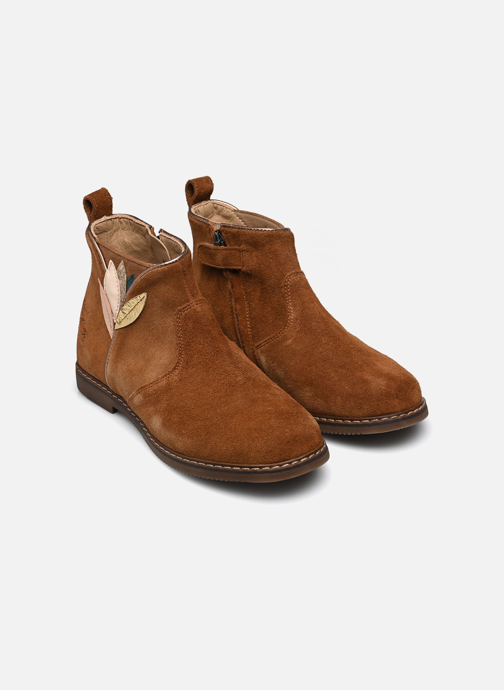 Stiefeletten / Ankle Boots CITY FLORA mädchen braun Pom d Api Stiefeletten / Ankle Boots CITY FLORA mädchen braun SIGARO