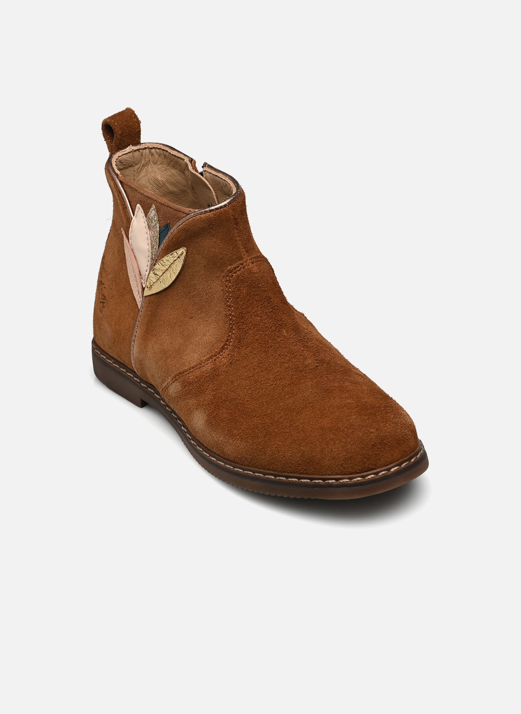 Stiefeletten / Ankle Boots CITY FLORA mädchen braun Pom d Api Stiefeletten / Ankle Boots CITY FLORA mädchen braun SIGARO
