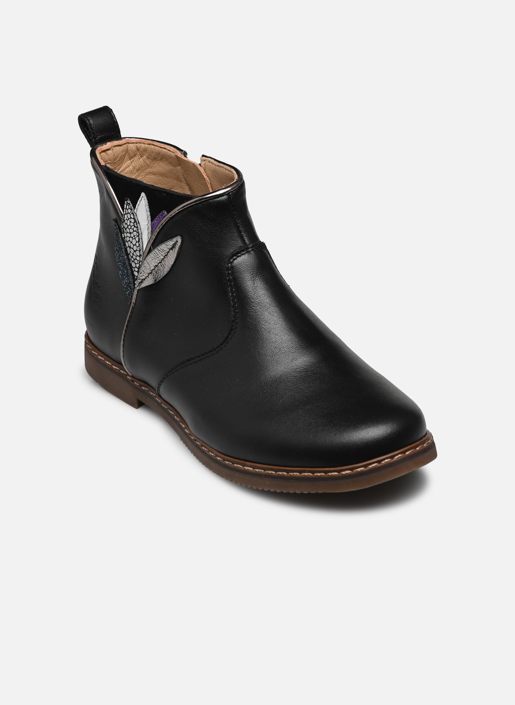 Stiefeletten / Ankle Boots CITY FLORA mädchen schwarz Pom d Api Stiefeletten / Ankle Boots CITY FLORA mädchen schwarz NOIR