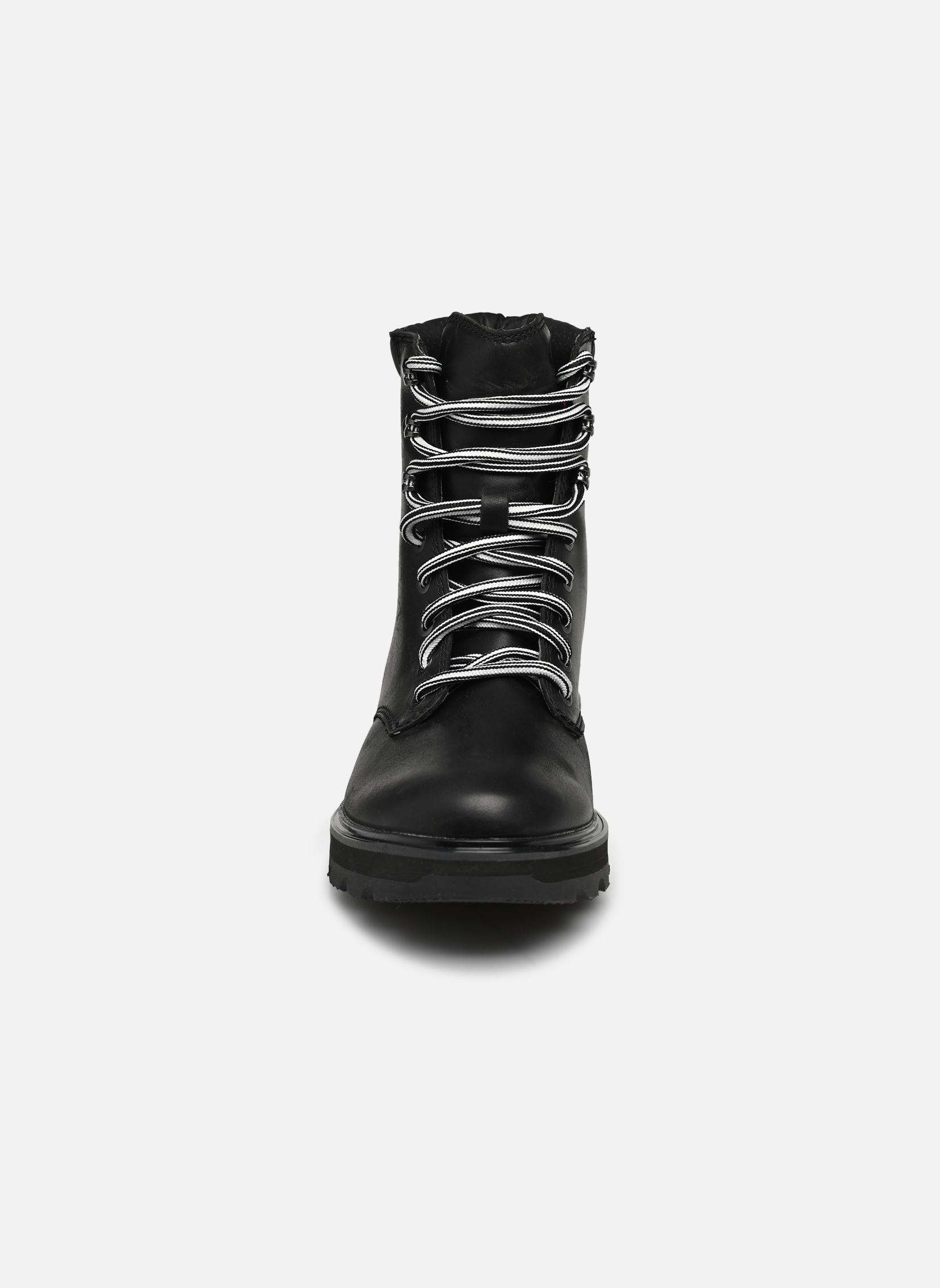 Geschnürte Stiefeletten Lennox Lace Stkd Wp damen schwarz Sorel Geschnürte Stiefeletten Lennox Lace Stkd Wp damen schwarz Black / Sea Salt