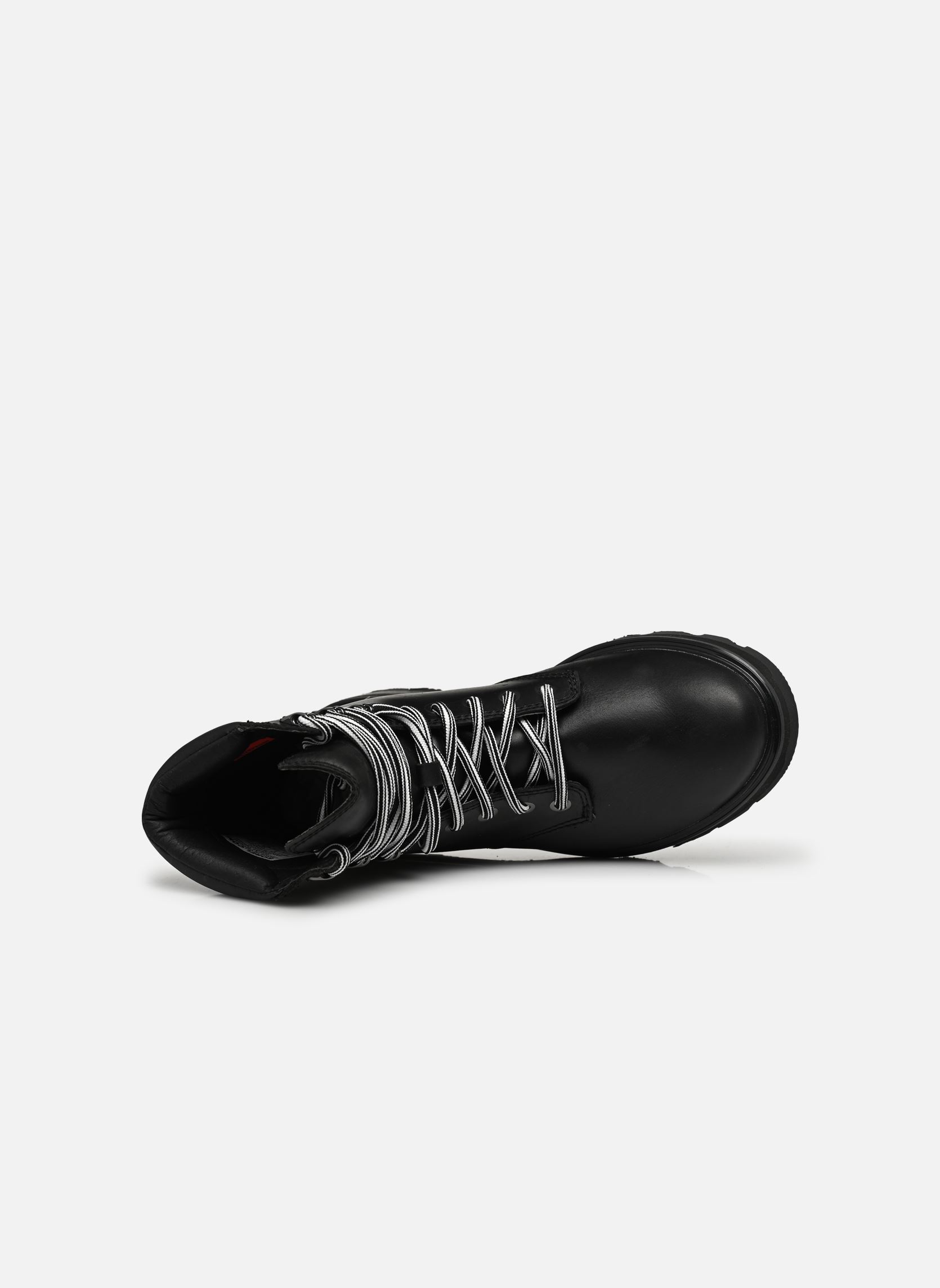 Geschnürte Stiefeletten Lennox Lace Stkd Wp damen schwarz Sorel Geschnürte Stiefeletten Lennox Lace Stkd Wp damen schwarz Black / Sea Salt