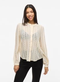Blusen VICHIKKA LACE L/S SHIRT- NOOS damen weiß