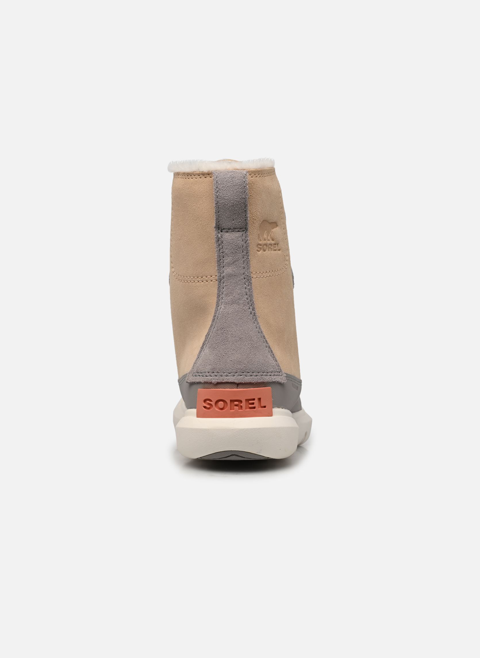 Sneakers alte Sorel Explorer II Joan Faux Fur Wp donna beige Sorel Sneakers alte Sorel Explorer II Joan Faux Fur Wp donna beige Nova Sand / Sea Salt