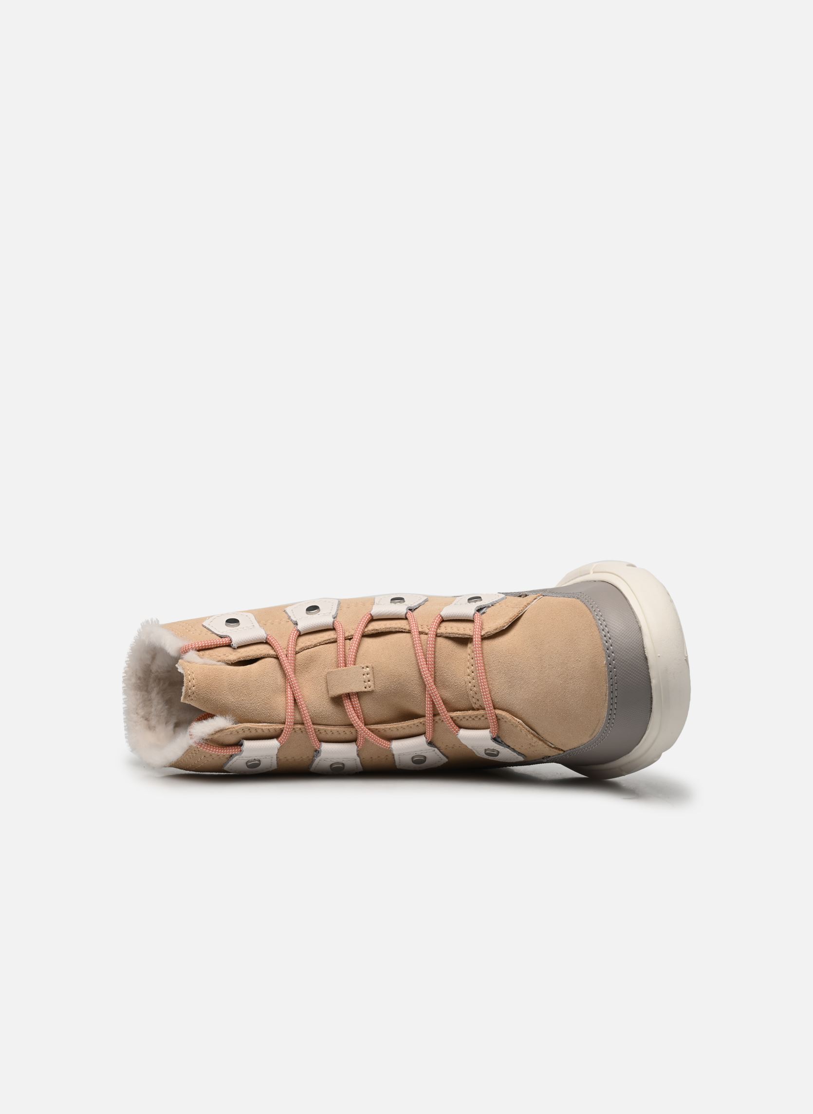 Sneakers alte Sorel Explorer II Joan Faux Fur Wp donna beige Sorel Sneakers alte Sorel Explorer II Joan Faux Fur Wp donna beige Nova Sand / Sea Salt